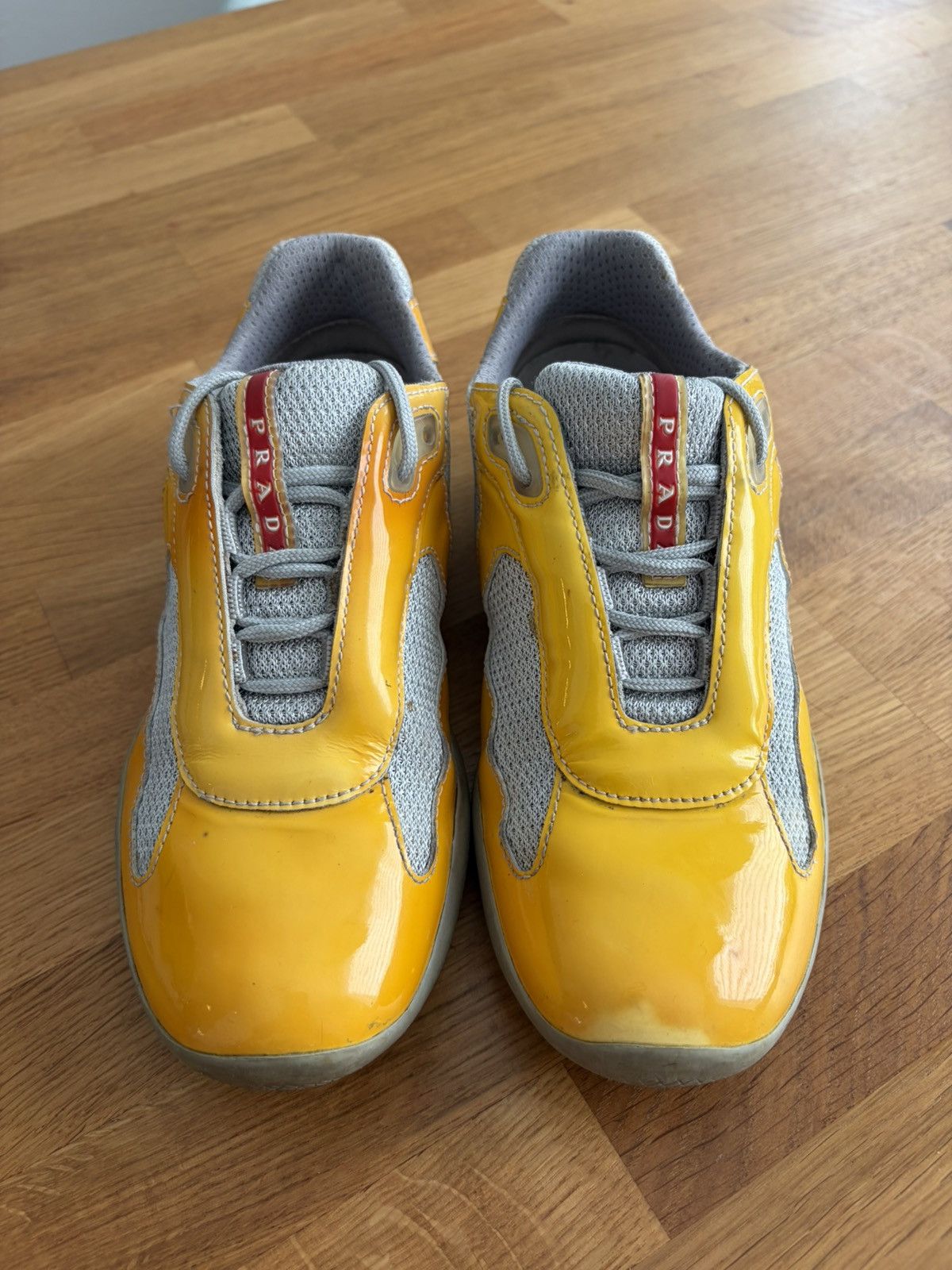 Prada Archival Prada America's Cup yellow sneakers 34 Size US 4 / IT 34 - 10 Thumbnail