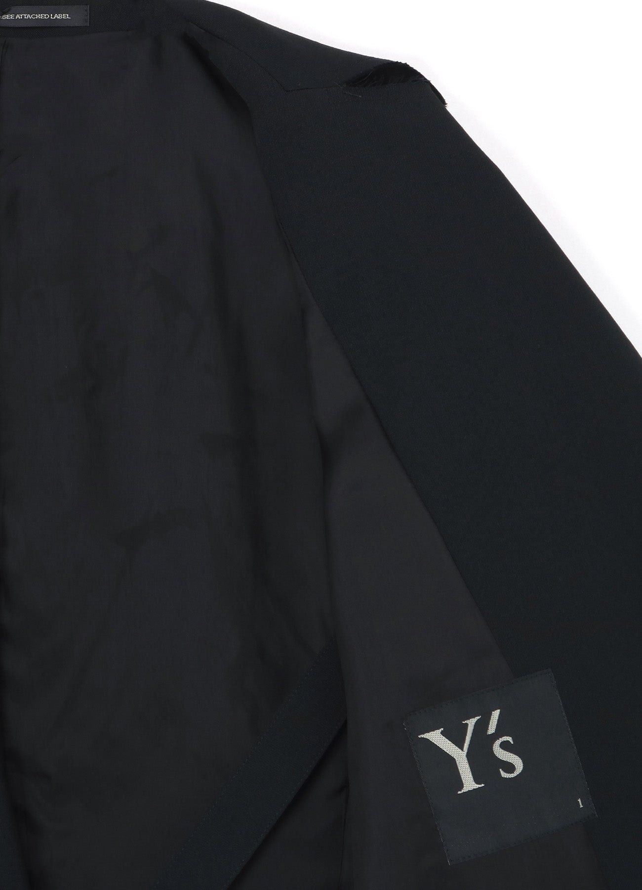 Yohji Yamamoto $1165 NWT Yohji Yamamoto Y's Gabardine Asymmetric Jacket Size US M / EU 48-50 / 2 - 12 Thumbnail