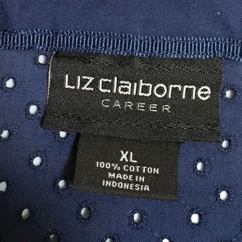 Other Liz Claiborne Embroidered Collared Sleeveless Blouse XL Size XL / US 12-14 / IT 48-50 - 3 Thumbnail