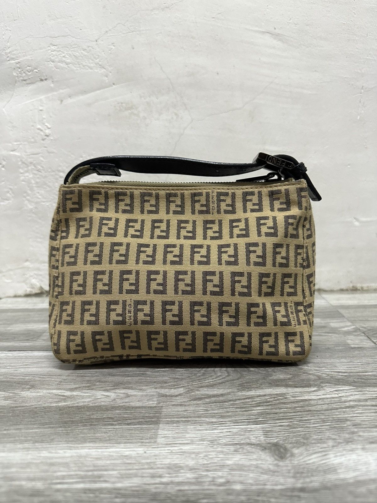 Fendi Mini Baguette Zucca Small Bag in Brown, Women's