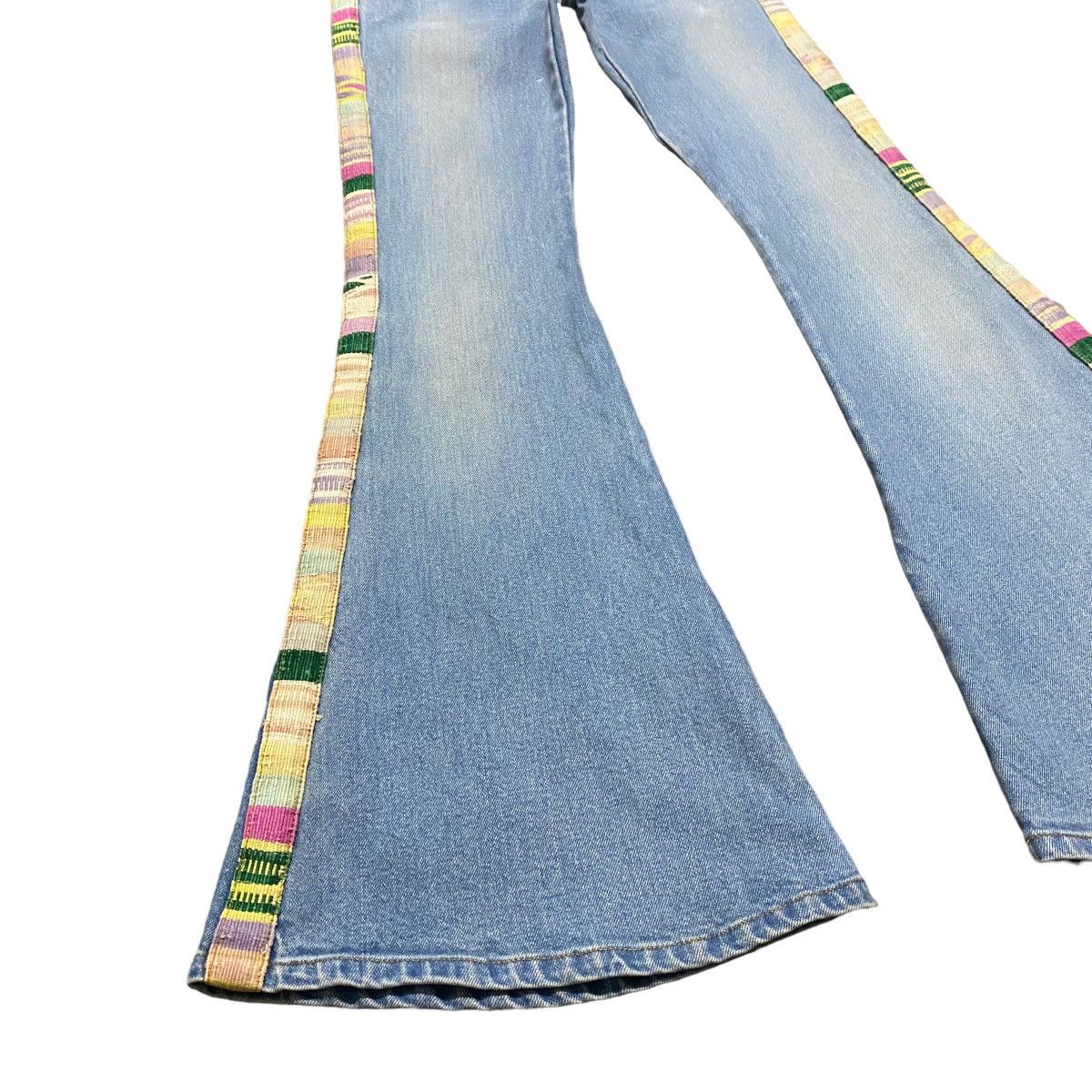 If Six Was Nine LOVE GIRL MARKET Hippie Denim Super Flare Jeans Size 27" / US 4 / IT 40 - 7 Thumbnail