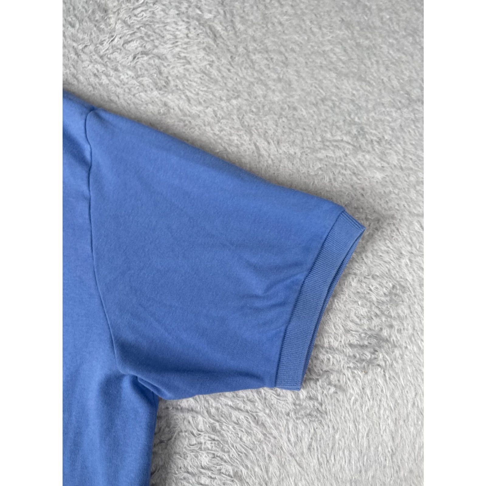 Ralph Lauren VINTAGE Ralph Lauren Polo Shirt Adult XL Blue 100% Cotton Jersey Men Polo XL Blue Modern Sports Mens Size US XL / EU 56 / 4 - 2 Thumbnail