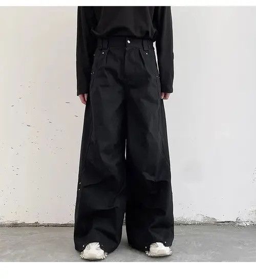 Darkwear Pleats Loose Wide Leg Pant