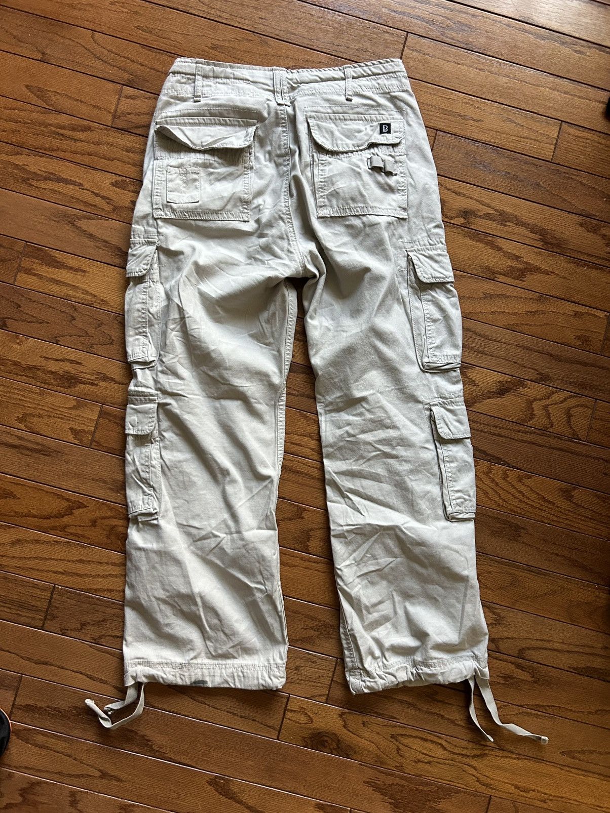 Brandit × Vintage Brandit’s Pure Vintage Cargo Pants White Size US 32 / EU 48 - 3 Thumbnail