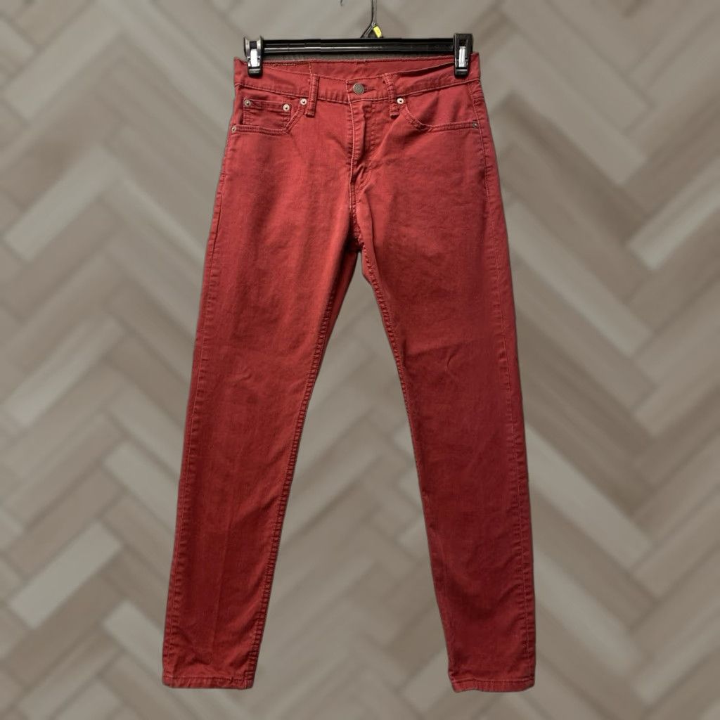 Levi's VINTAGE Levi's 512 Tapered Jeans Men’s Sz 29 Light Red Denim Slim Fit Classic Size US 29 - 1 Thumbnail