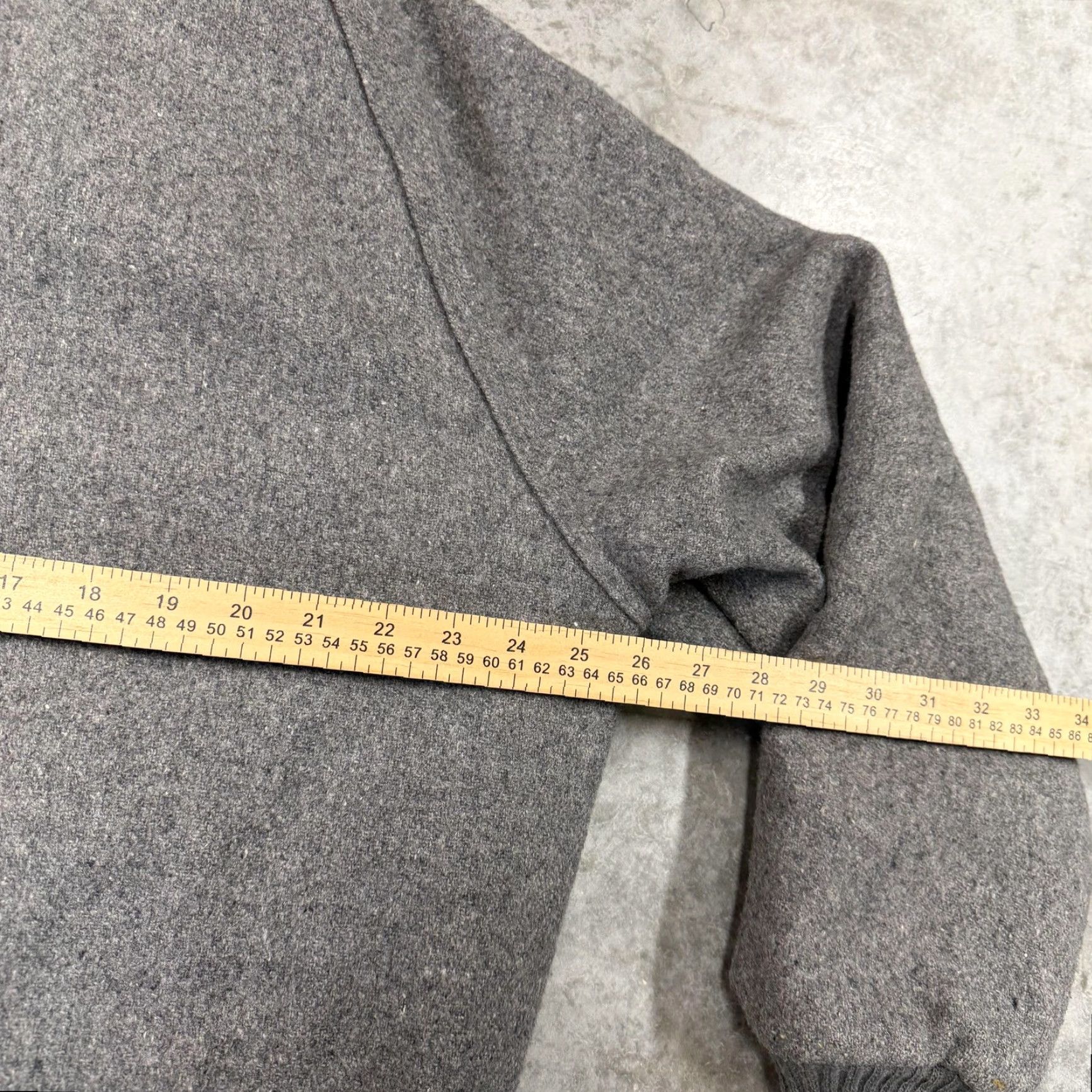 Vintage VINTAGE Wool Bomber Jacket Mens L Gray Insulated Lined Full Zip USA Size US L / EU 52-54 / 3 - 7 Thumbnail