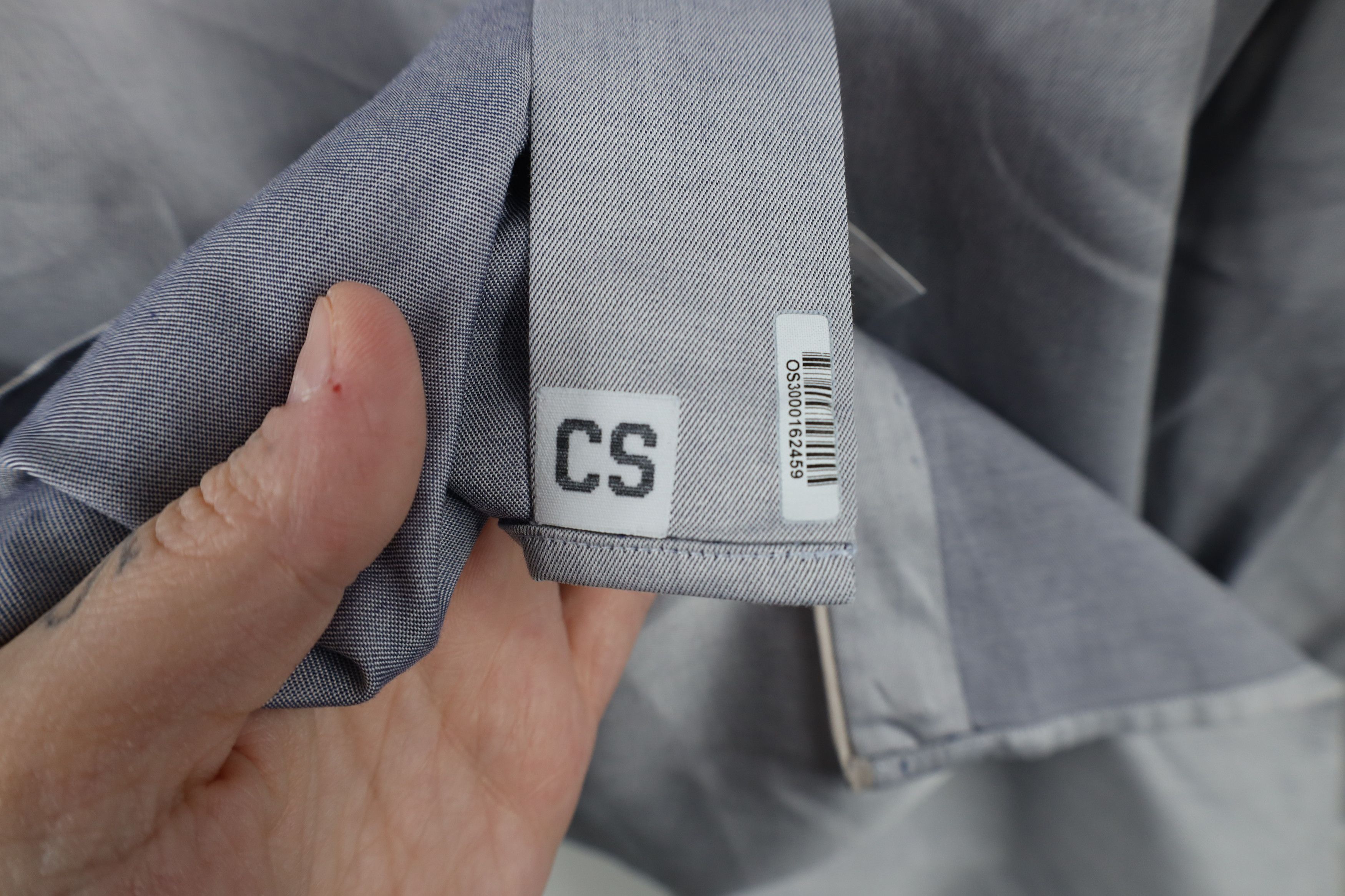 Eton × Vintage Eton Contemporary Chambray Collared Button Dress Shirt Gray Size US XL / EU 56 / 4 - 11 Thumbnail