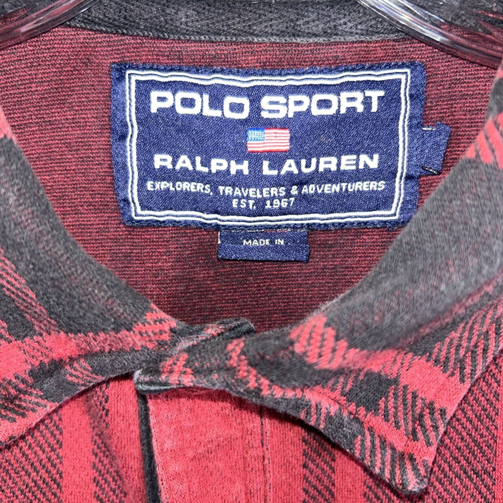 Ralph Lauren Ralph Lauren Polo Sport Flannel Shirt Mens XL Red Plaid 1/4 Button Up Size US XL / EU 56 / 4 - 3 Thumbnail