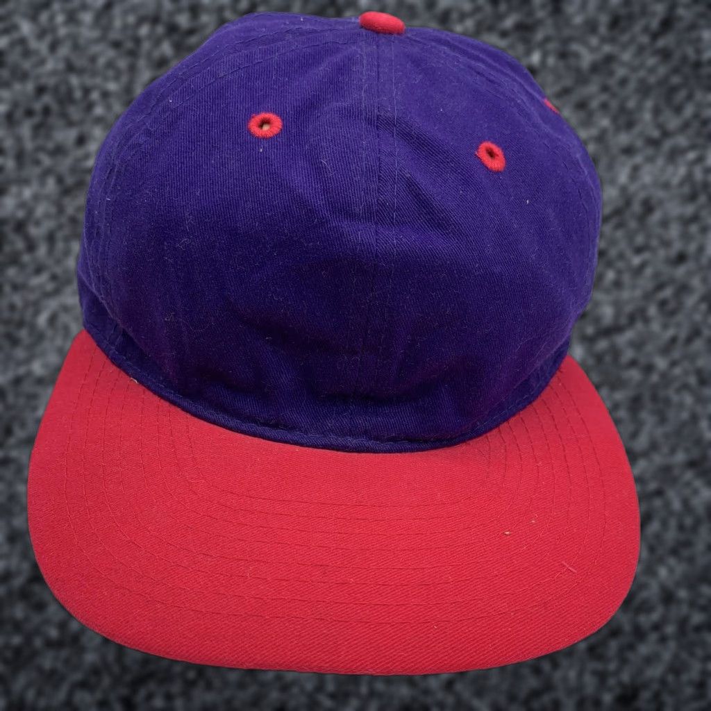 Vintage Otto Hat Cap Snap Back Mens Purple Red Twill Baseball Blank Adjustable One Size Size ONE SIZE - 1 Thumbnail