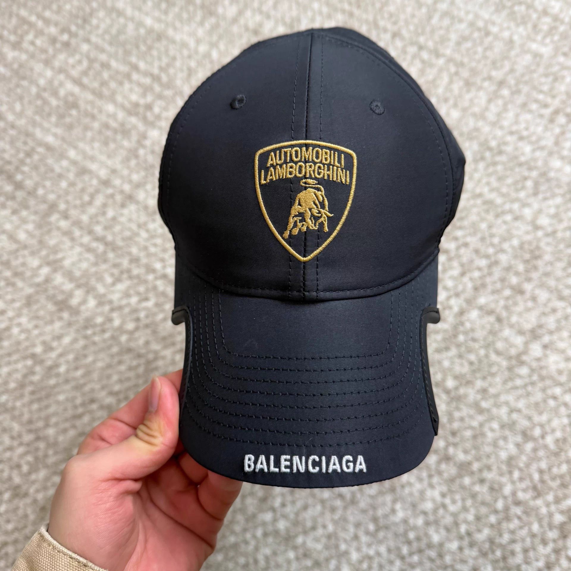 Balenciaga Balenciaga Original Polyester Unisex Black Cap L Like New Size ONE SIZE - 2 Thumbnail
