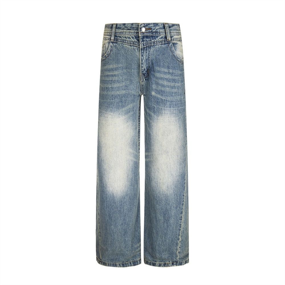 Japanese Brand × Jean Punk distressed men's casual washed loose flared jeans Size US 32 / EU 48 - 1 Thumbnail