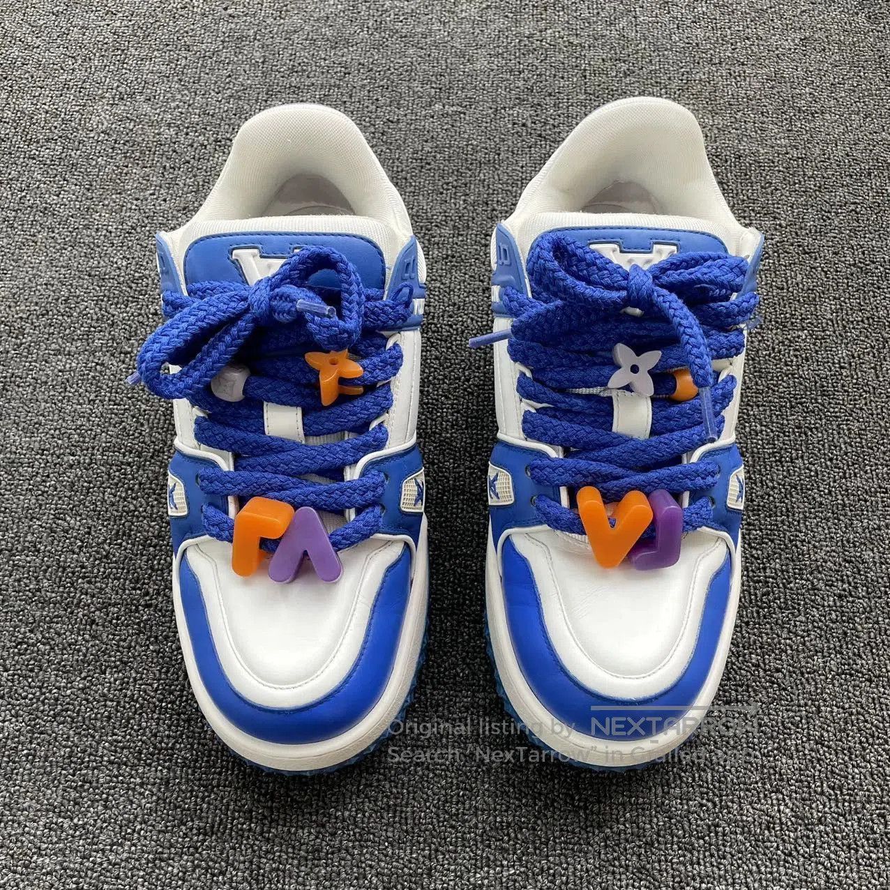 Louis Vuitton Multi-Color Low Top Sneakers with Decorative Laces. Size US 8.5 / EU 41-42 - 2 Thumbnail