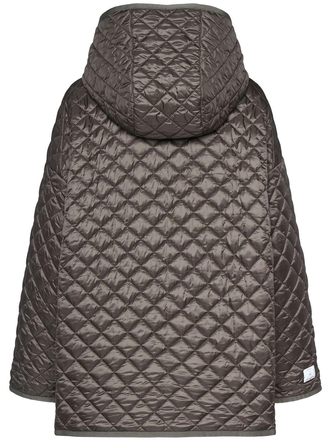 Max Mara MAX MARA Leo Dark Grey Reversible Canvas Down Jacket Size L / US 10 / IT 46 - 3 Thumbnail