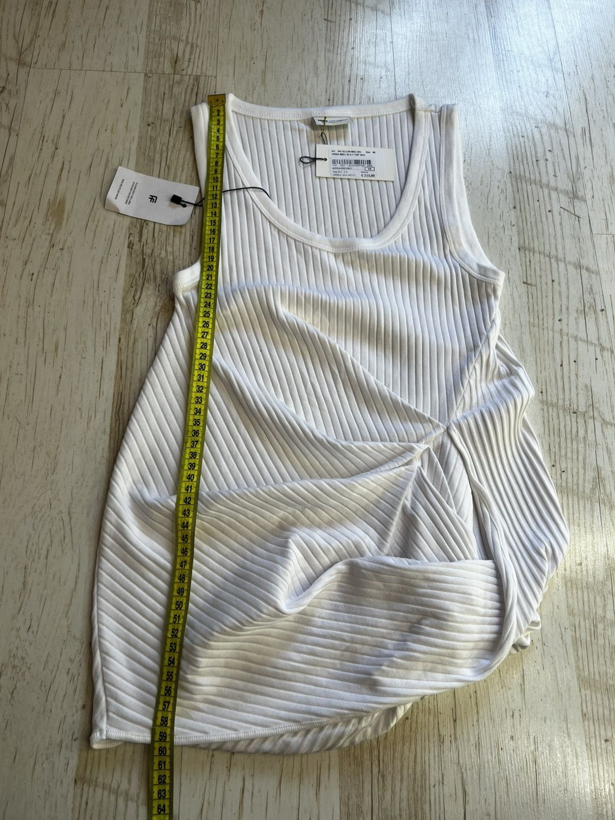 Dries Van Noten Dries Van Noten Hoga Asymmetric Ribbed Tank Top Size XS / US 0-2 / IT 36-38 - 14 Thumbnail