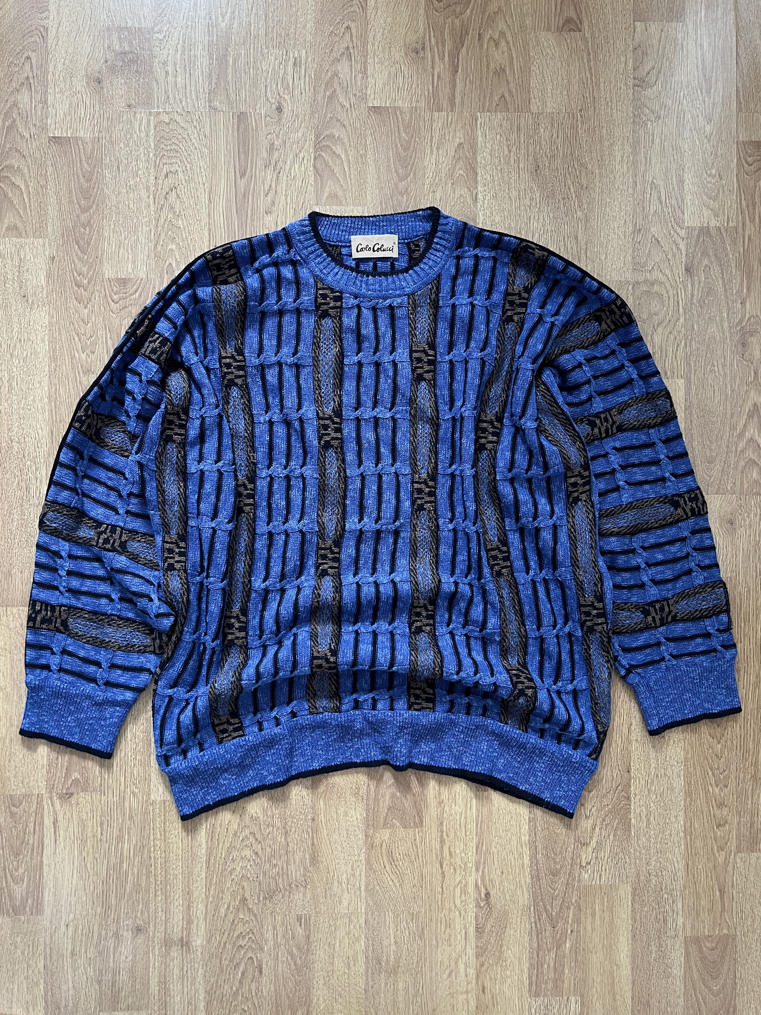 Carlo Colucci × Coogi × Vintage Knitwear jumper sweater vintage Carlo Colucci 90s Size US L / EU 52-54 / 3 - 1 Thumbnail