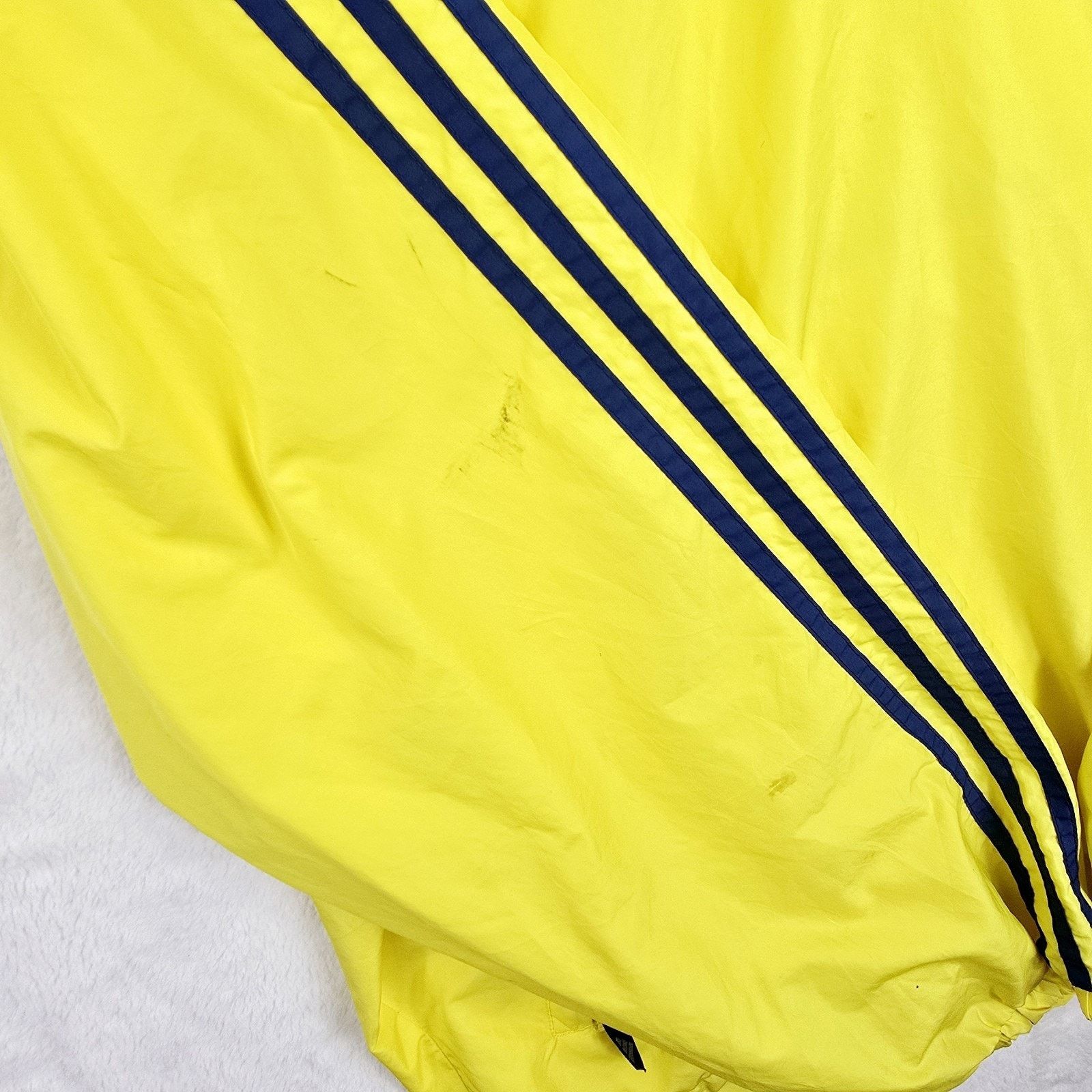 Adidas Vintage 90s Adidas Yellow Hooded Pullover Windbreaker XL Size US XL / EU 56 / 4 - 5 Thumbnail