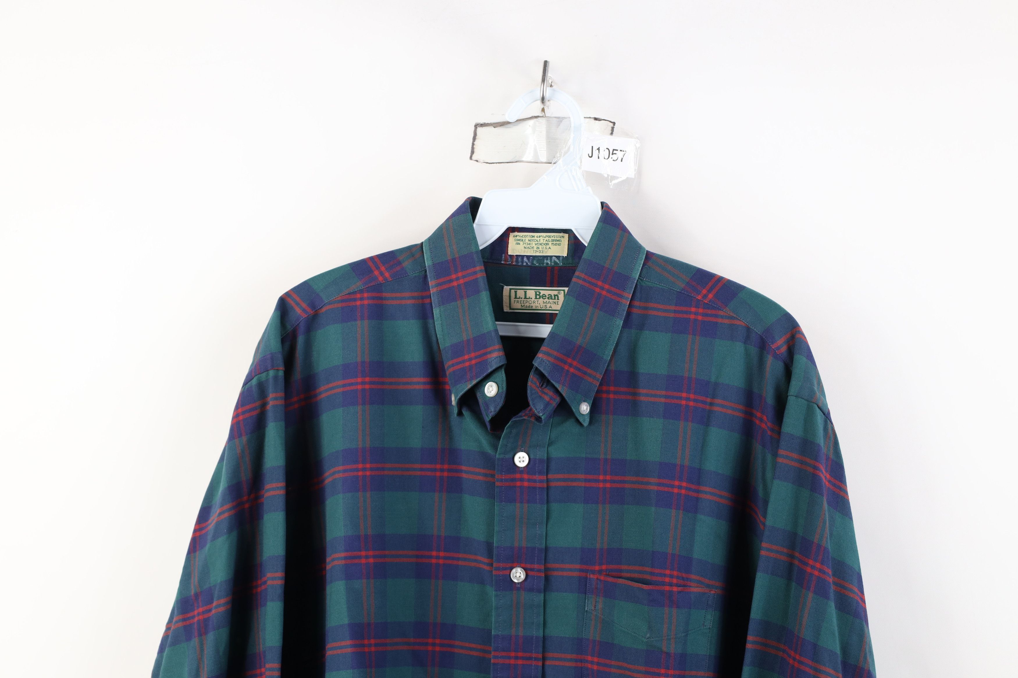 L.L. Bean Vintage 70s 80s LL Bean Collared Button Down Shirt USA Size US M / EU 48-50 / 2 - 2 Thumbnail