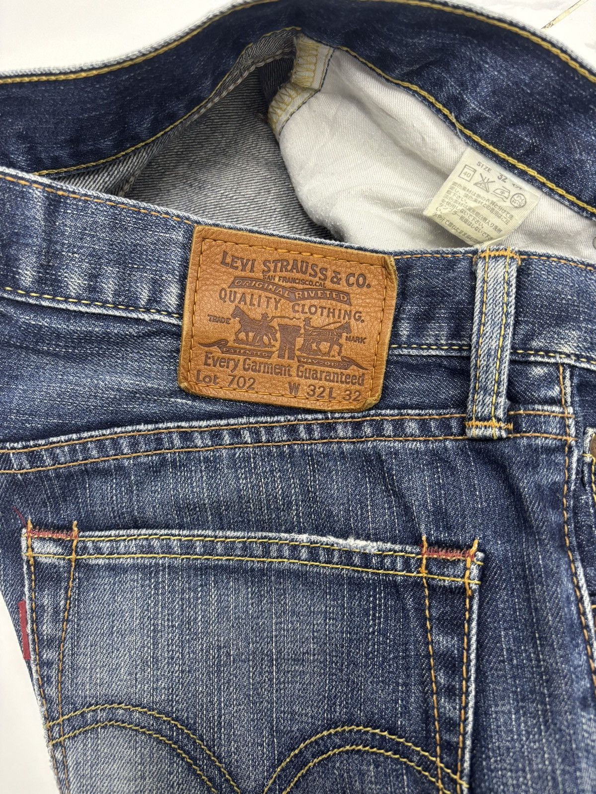 If Six Was Nine 🔥LEVIS 702 DISTRESS CLAWMARK DENIM JEANS Size US 31 - 10 Thumbnail