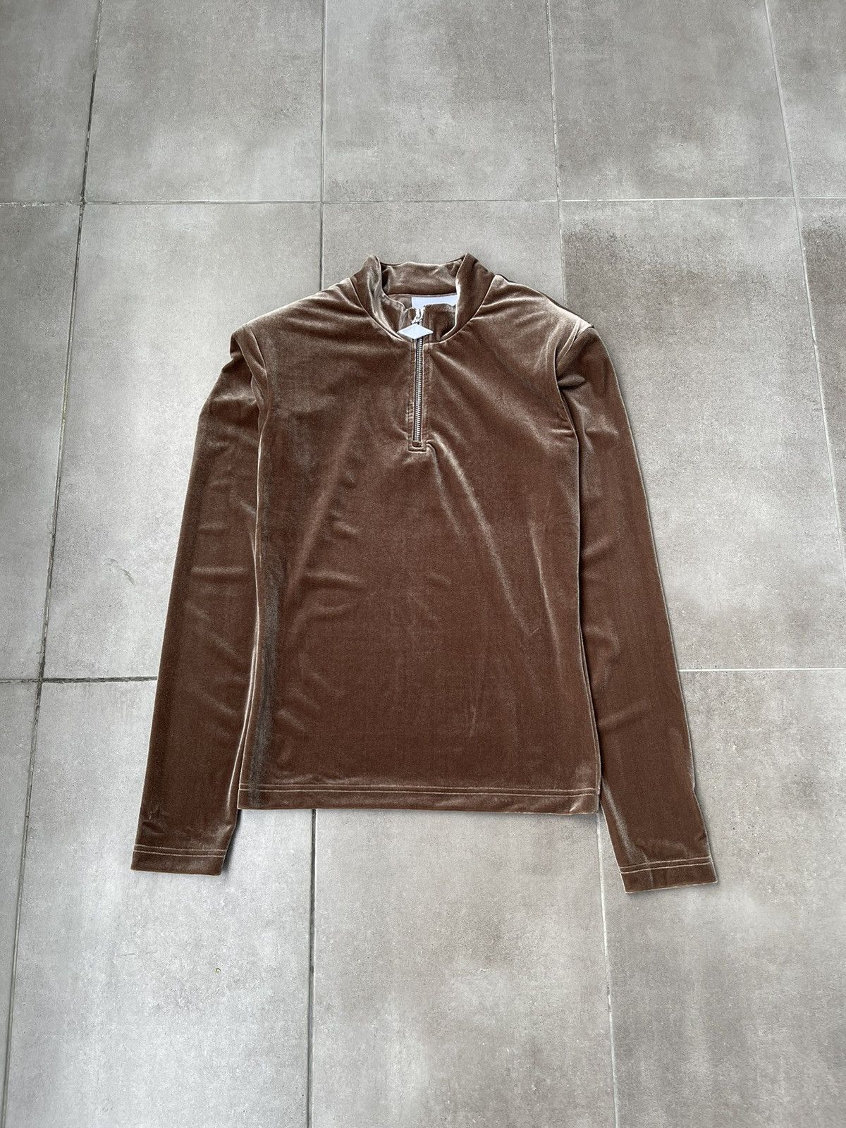 Han Kjobenhavn !DS! SS22 Han Kjobenhavn Half Zip Sharp Brown Long sleeve Size US M / EU 48-50 / 2 - 12 Thumbnail