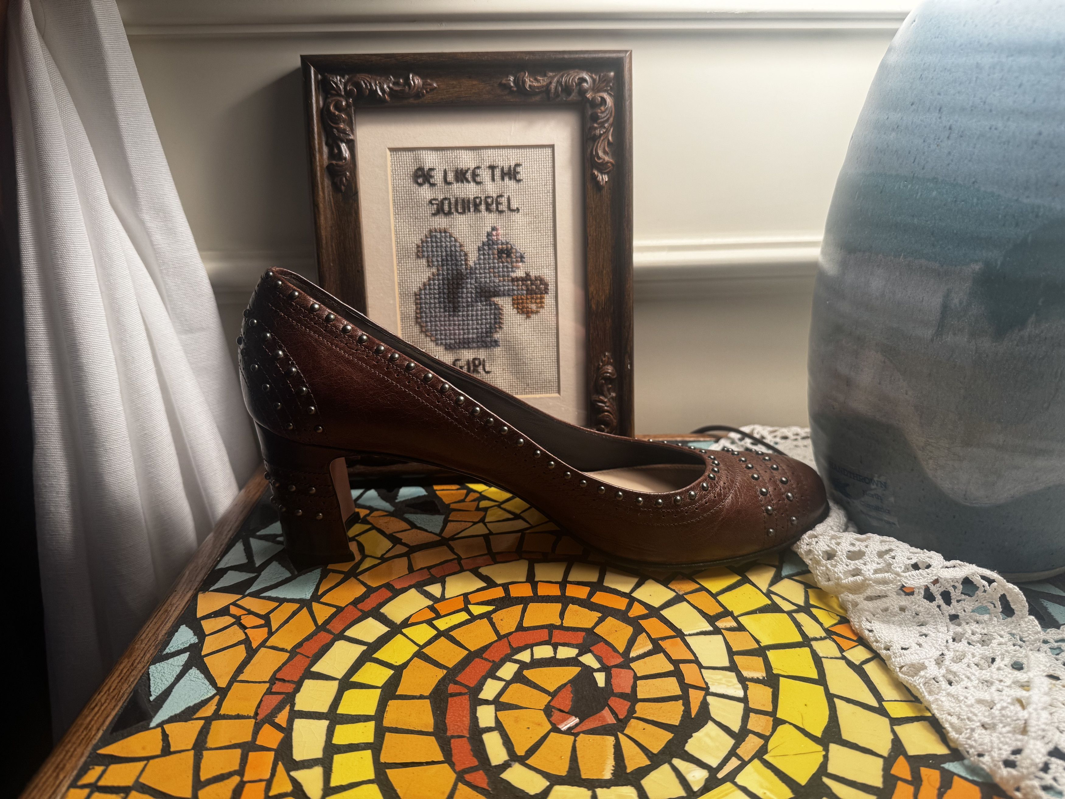 Prada Vintage Leather Pumps Size US 10 / IT 40 - 4 Thumbnail