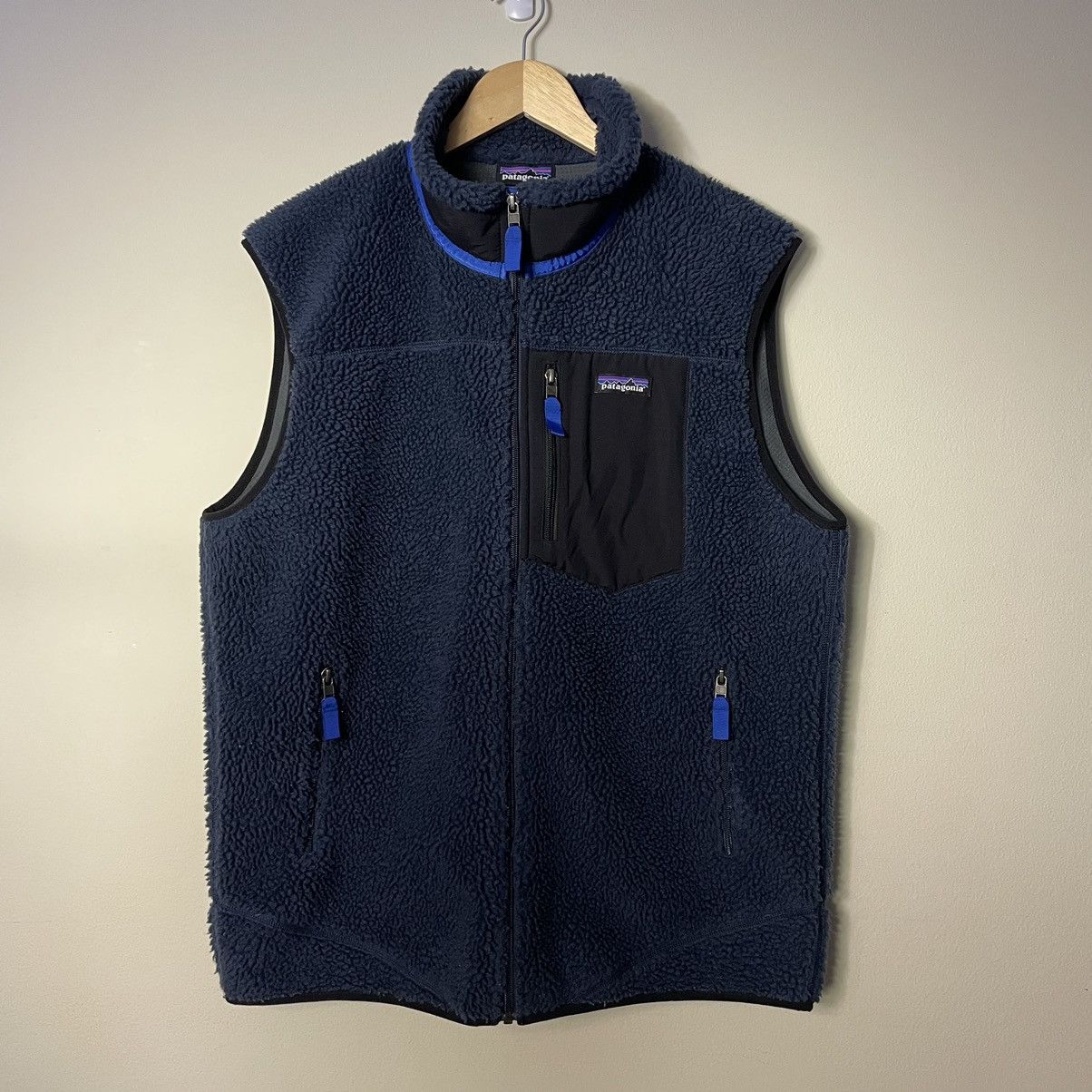 image of Patagonia Retro X Deep Pile Vest Navy Blue Xl, Men's