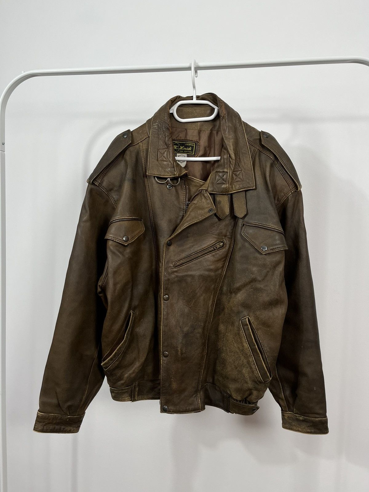 Vintage Vintage Leather Biker Jacket Size US L / EU 52-54 / 3 - 1 Thumbnail