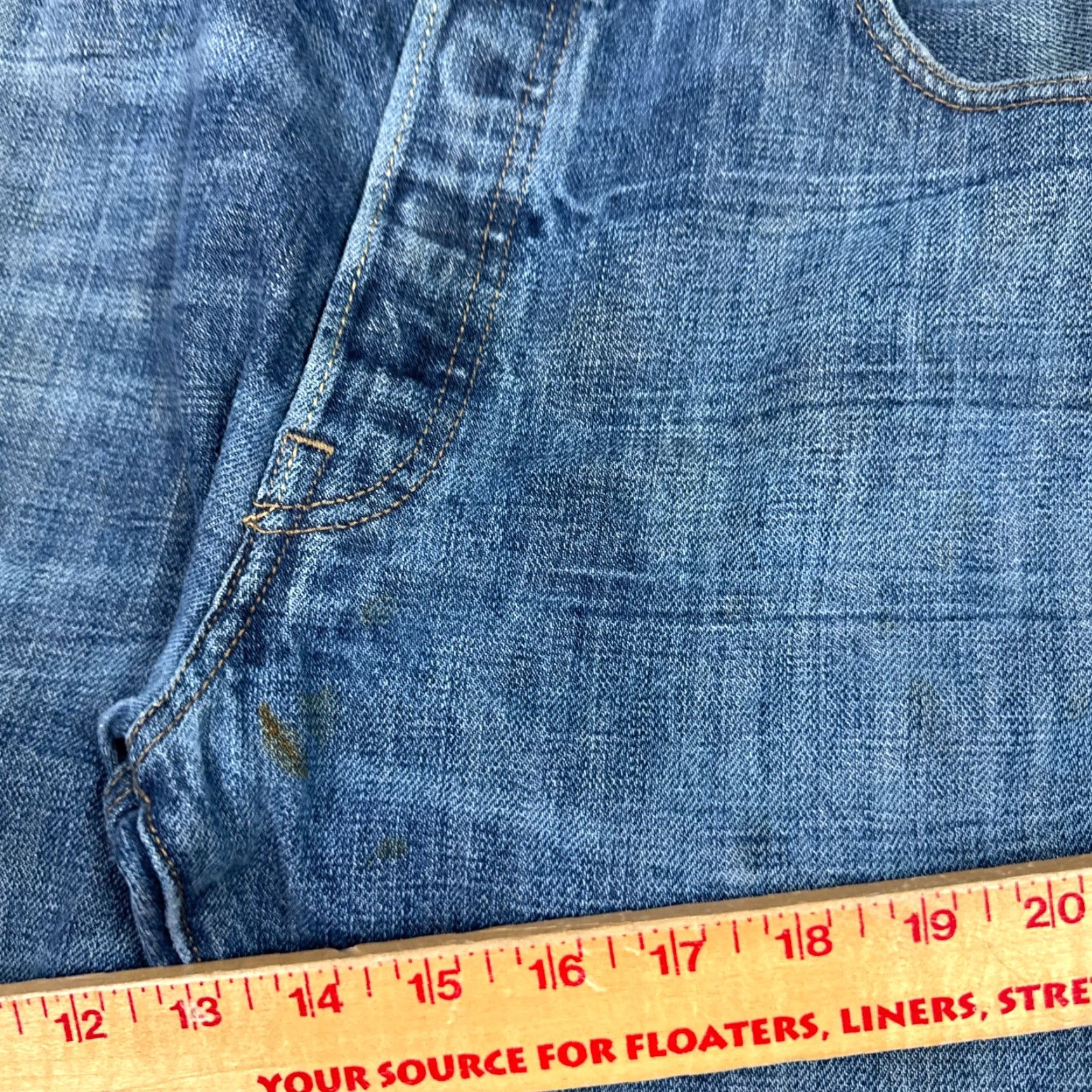 Levi's Levi's 501 Jeans Mens 36x30 Blue Denim Pants Button Fly Faded Distressed Washout Regular Size US 36 / EU 52 - 6 Thumbnail