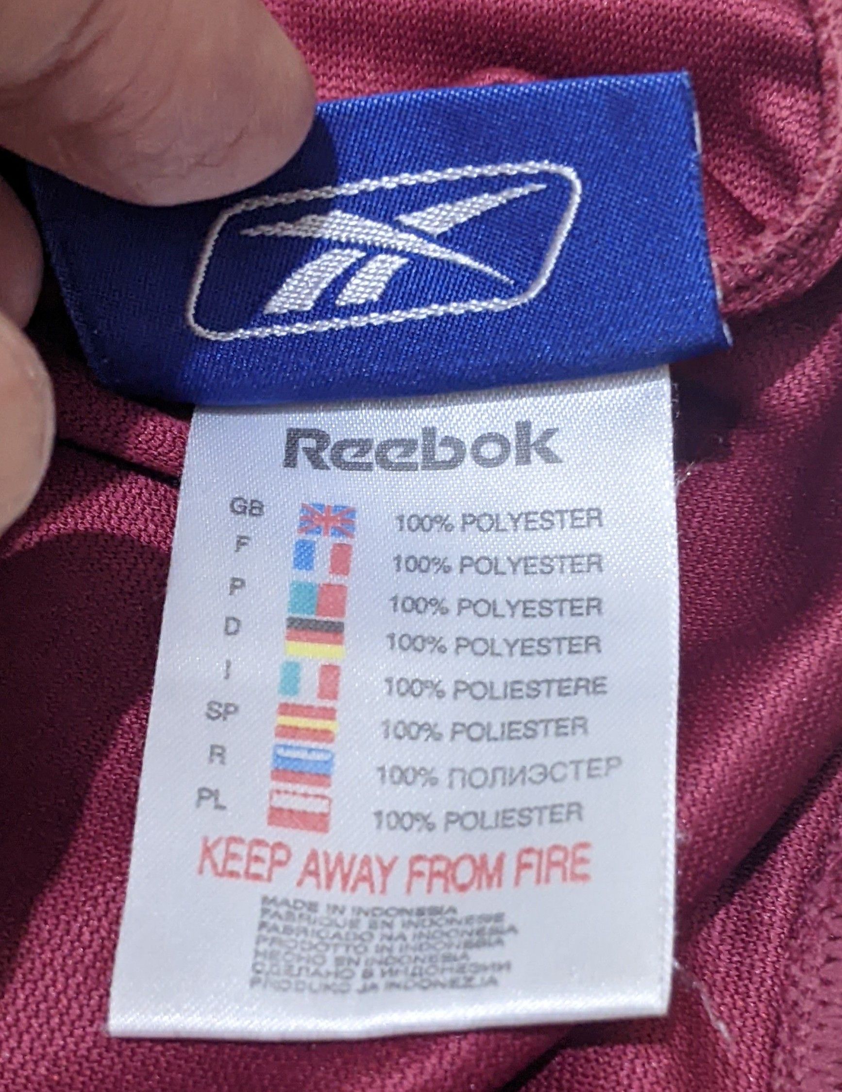 Reebok West ham 2005-07 home Tevez Jersey football shirt Size US L / EU 52-54 / 3 - 10 Thumbnail