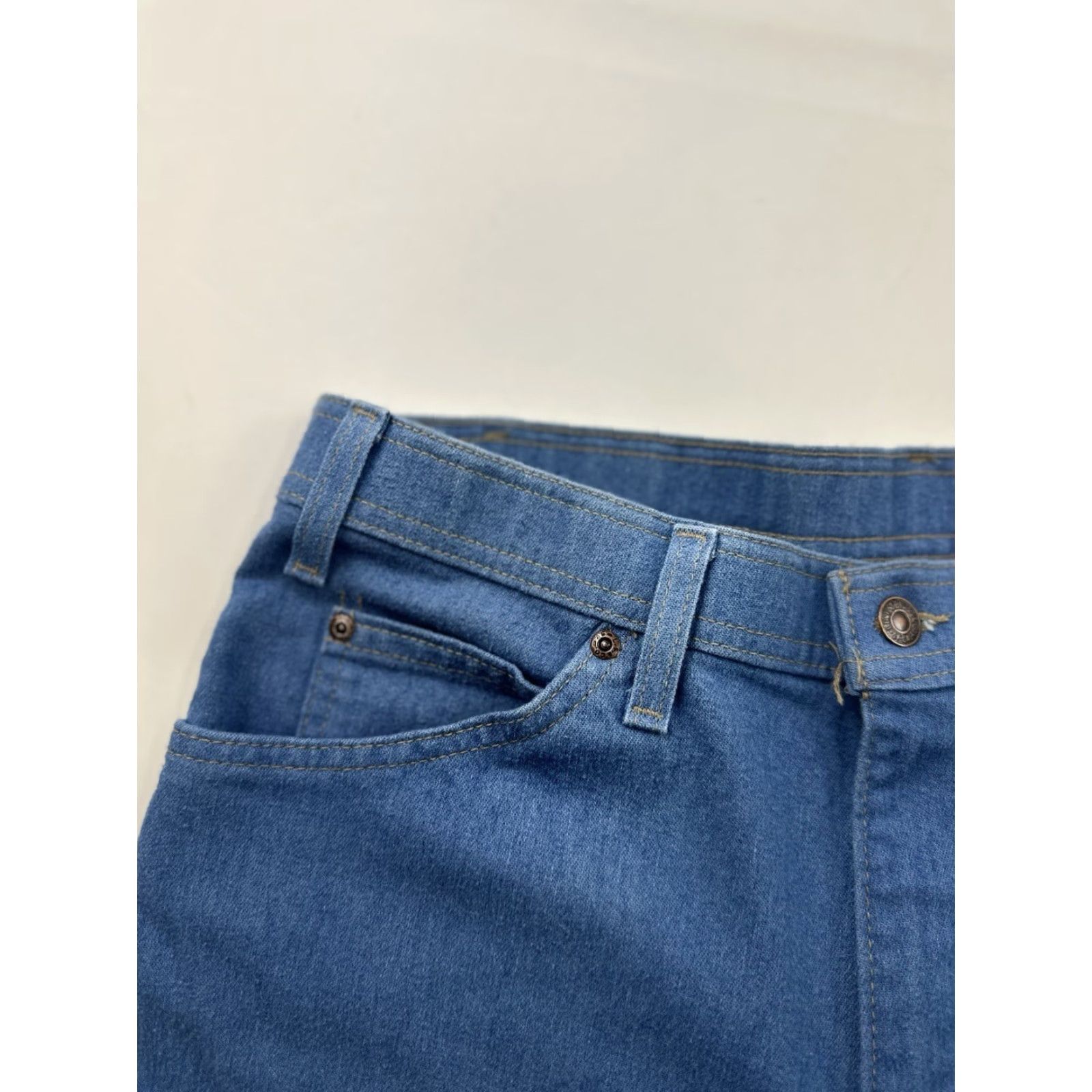 Levi's VINTAGE Levi’s 514 Jeans Men 34x28 Blue 1997 Paper Tag USA 90s City Western Cowboy Mens Size US 34 / EU 50 - 4 Thumbnail