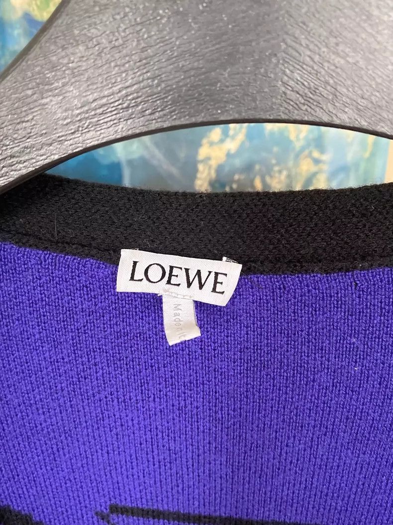 Loewe LOEWE Floral single row knit sweater cardigan Size US M / EU 48-50 / 2 - 3 Thumbnail