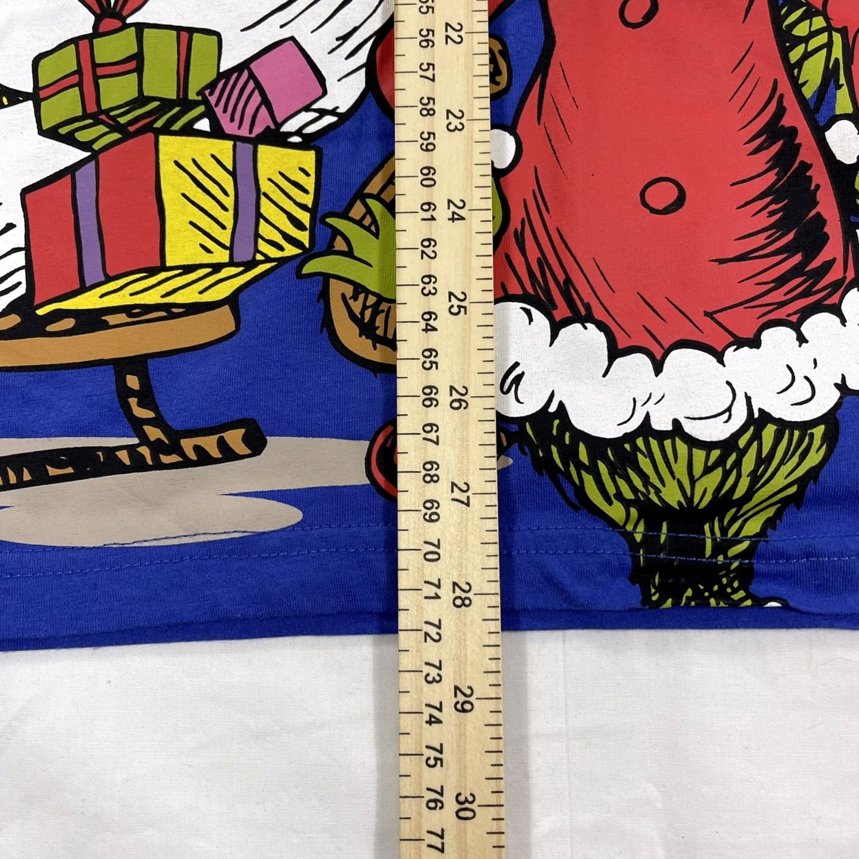 Vintage Dr Seuss THE GRINCH T-Shirt L Unisex Adults Blue Short Sleeve Christmas 2022 MAX & THE GRINCH Graphic Double-Sided Size US L / EU 52-54 / 3 - 3 Thumbnail
