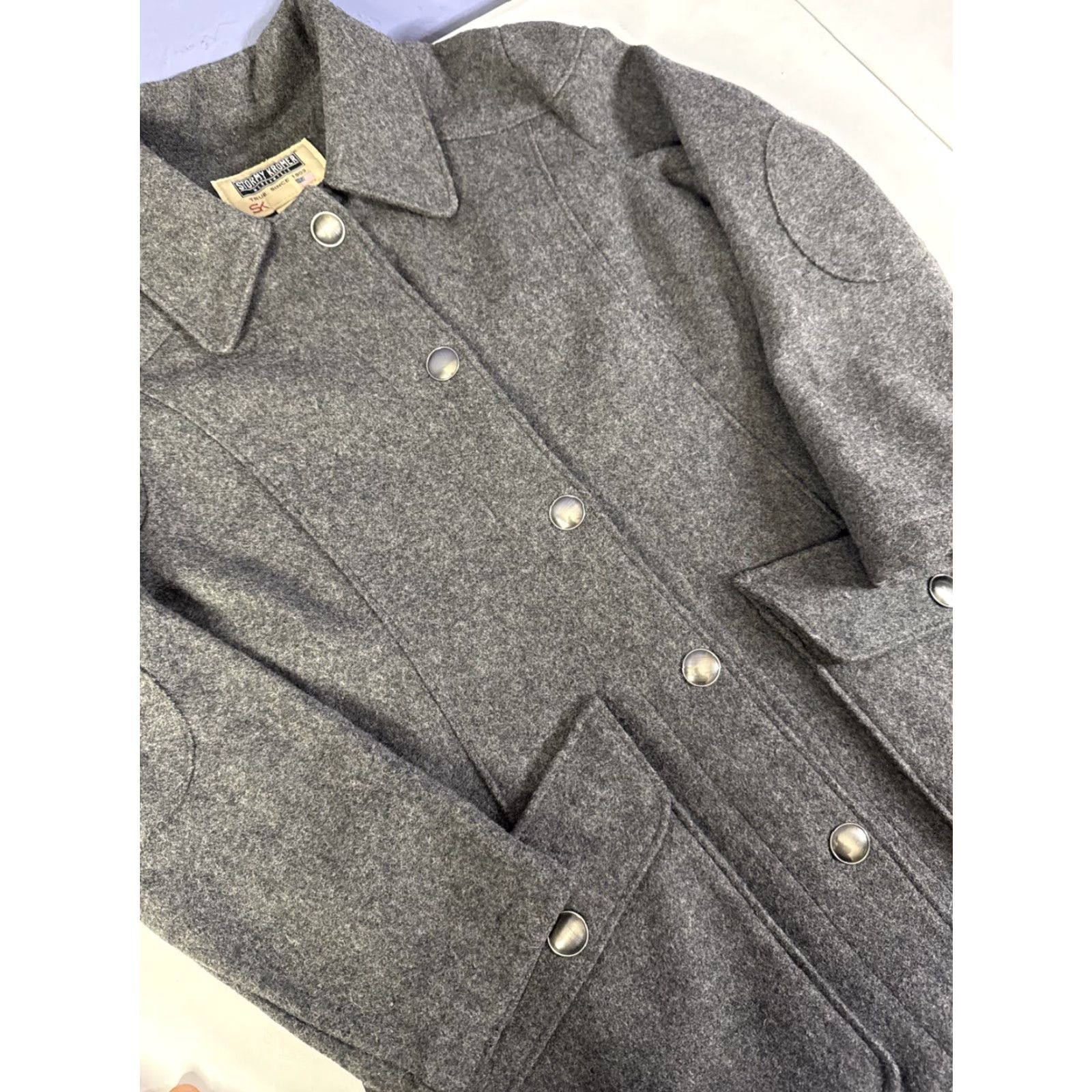 Vintage Stormy Kromer Mackinaw Wool Peacoat Coat Jacket Gray Women’s S Small Size S / US 4 / IT 40 - 4 Thumbnail