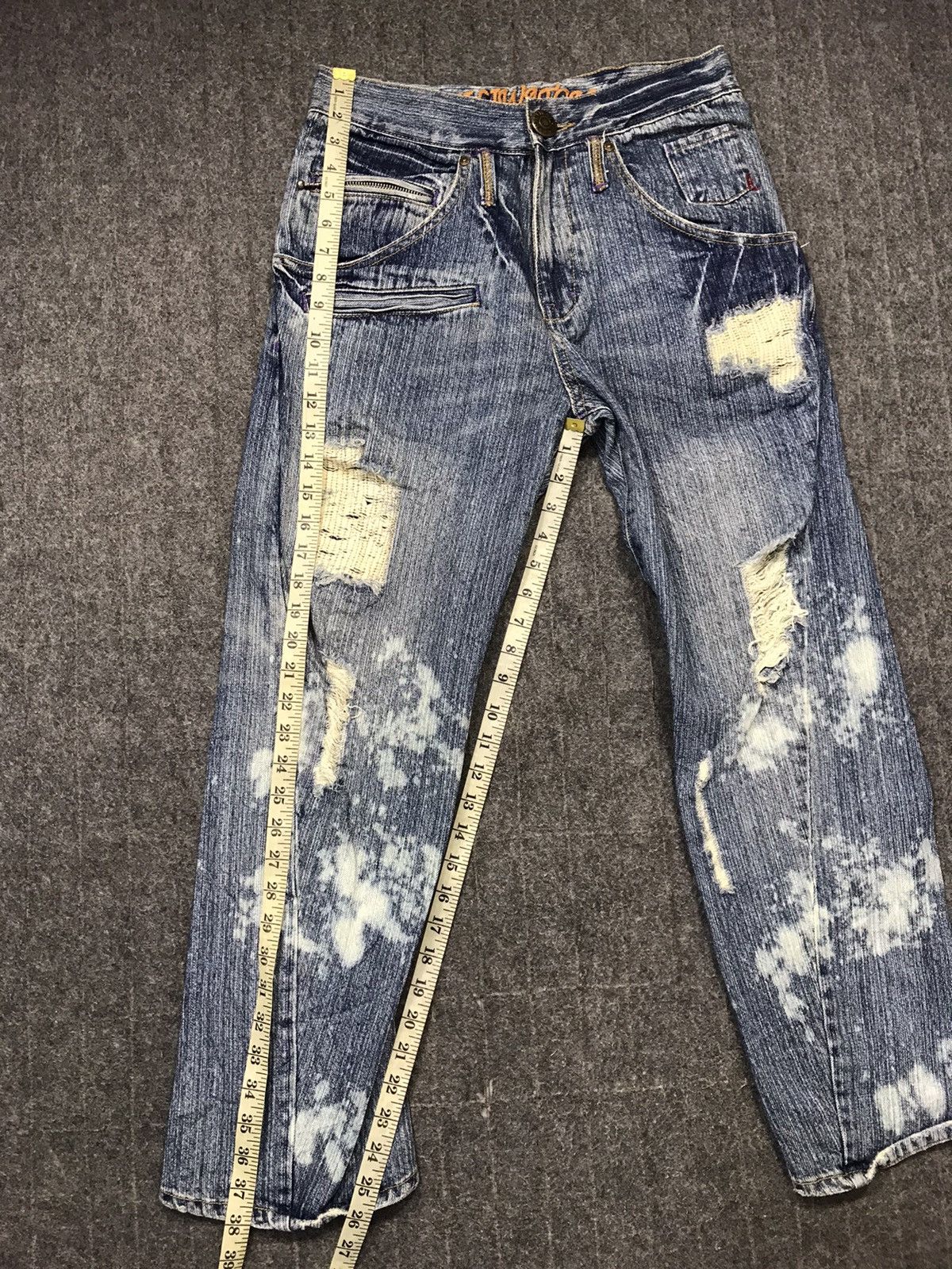 Japanese Brand Hype Kili Watch Cyber Punk Denim Jeans Size US 29 - 9 Thumbnail