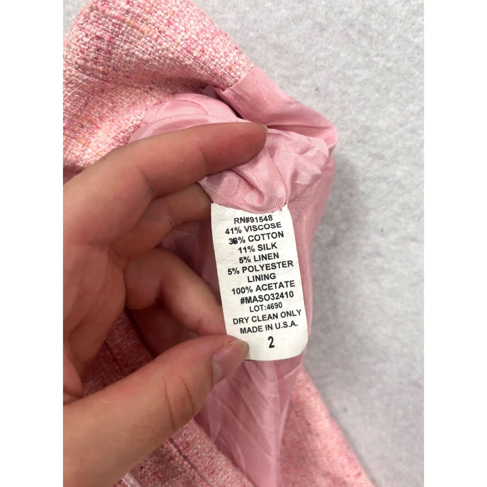 Pinko Liquid Pink Pleated Mini Skirt Women's 2, Short, Cotton Linen Silk Viscose Polyester Blend, Zip Closure, Dry Clean, Casual Vintage: No, 90s? Size 26" / US 2 / IT 38 - 4 Thumbnail
