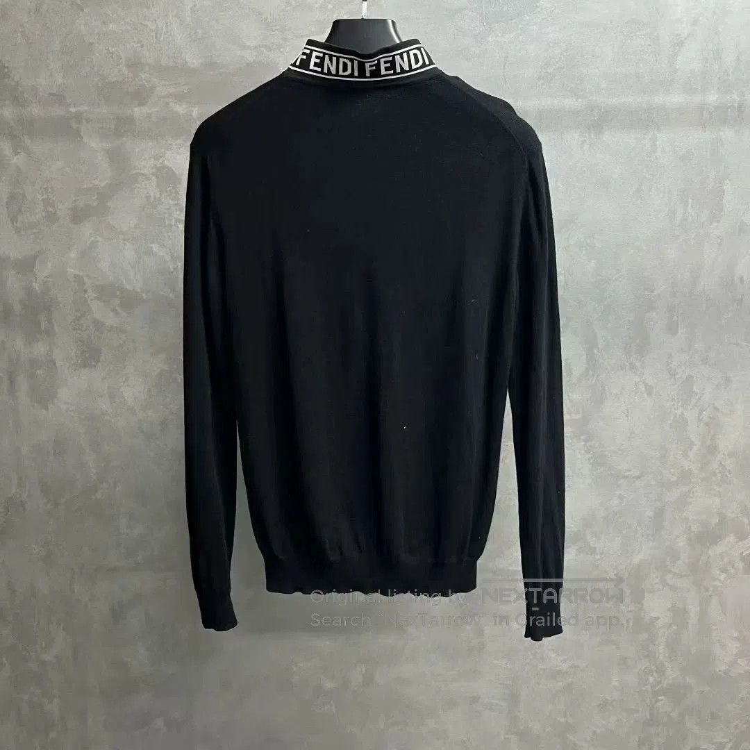 Fendi fendi black logo crewneck sweater for sale. Size US L / EU 52-54 / 3 - 2 Thumbnail