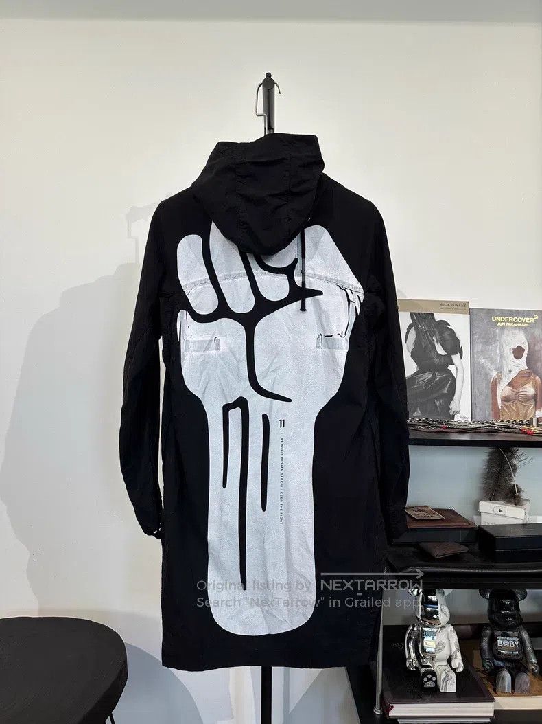 Boris Bidjan Saberi Boris Bidjan Saberi Mid-length printed windbreaker jacket Size US S / EU 44-46 / 1 - 1 Thumbnail