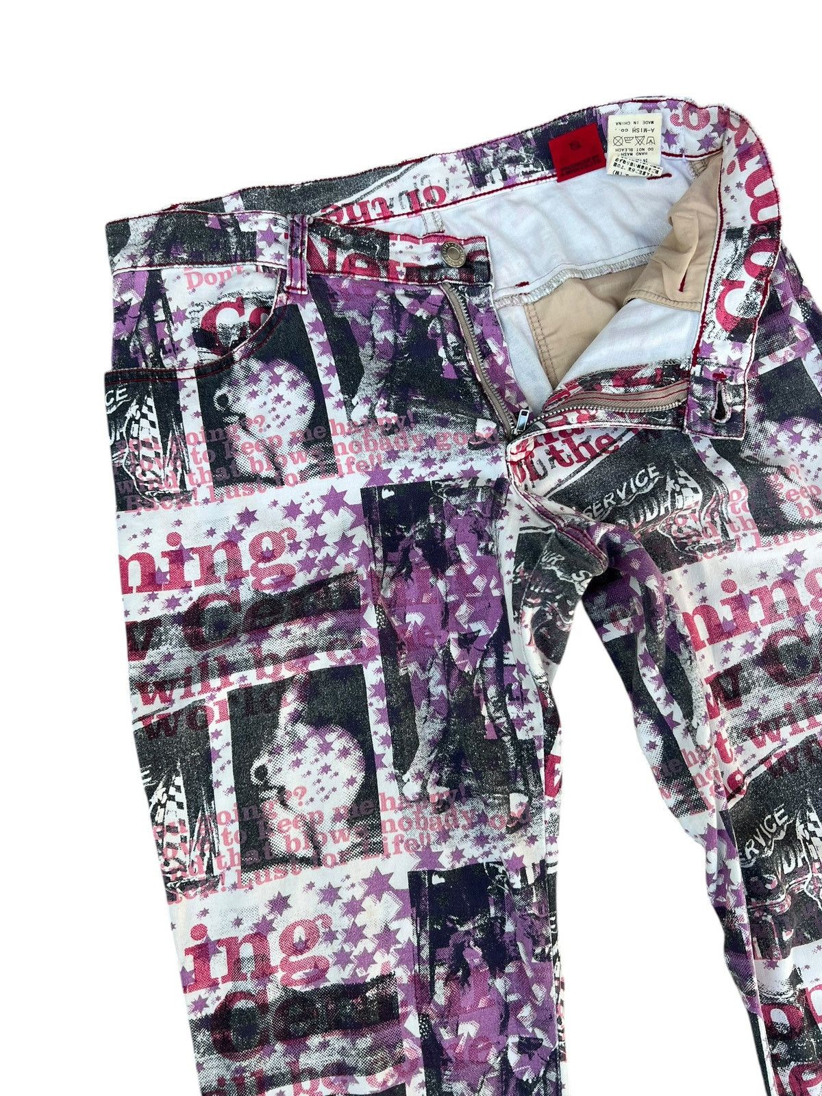 semanticdesign Vintage Algonquins Japan All Print Stretch Bootcut Pant Size US 29 - 6 Thumbnail