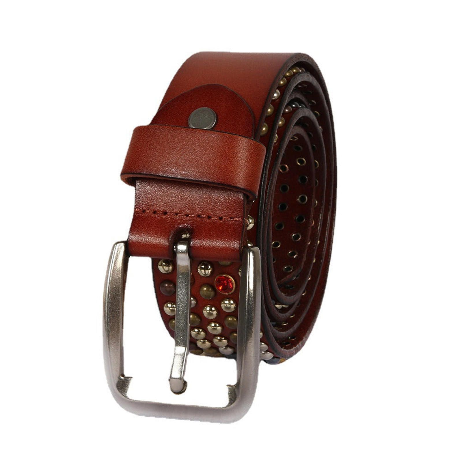 Other Strawberry Diamond Cowhide Leather Belt Size ONE SIZE - 7 Thumbnail