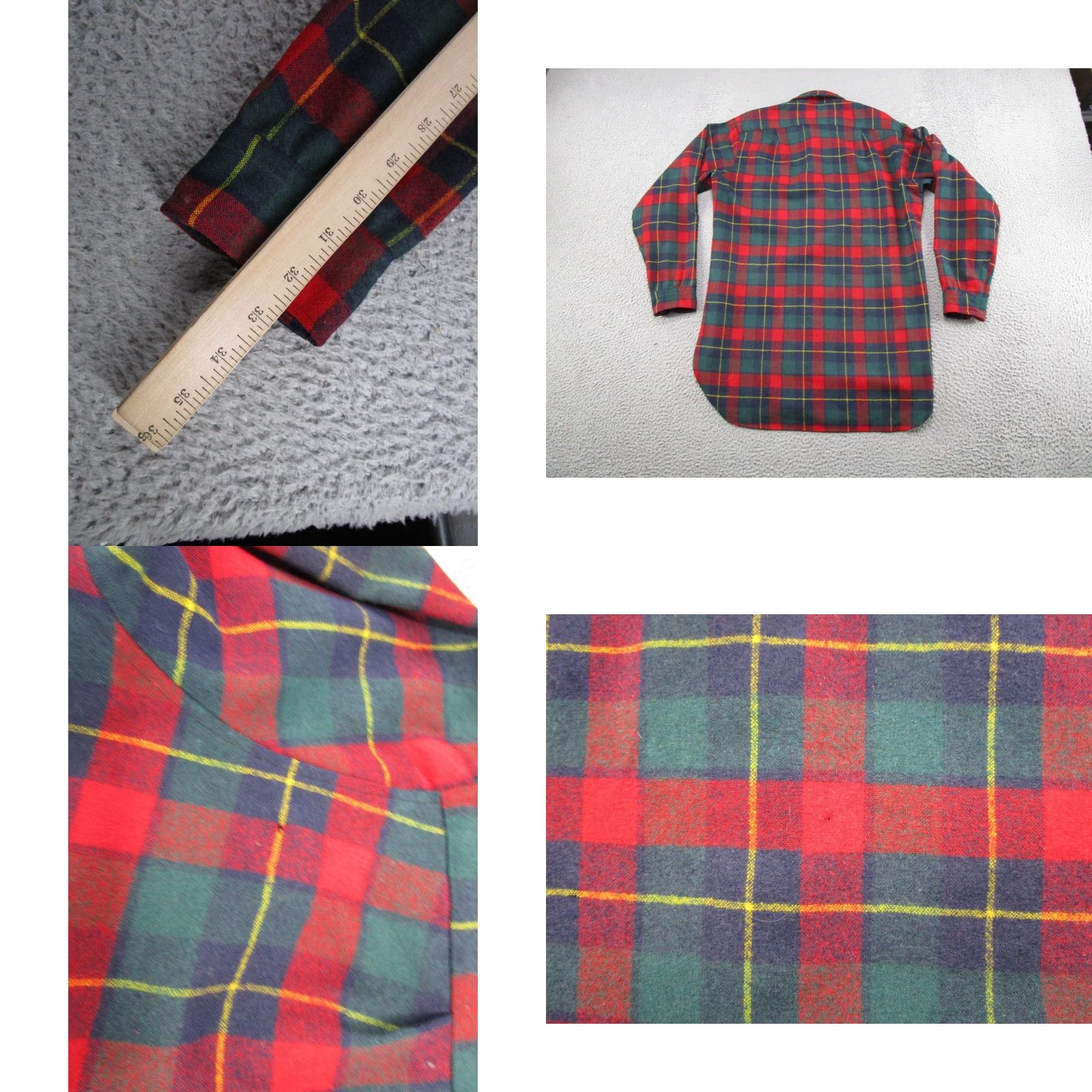 Pendleton VINTAGE Pendleton Shirt Men Long Wool Flannel Plaid Hunting Tartan Lumberjack Red Button-Up Casual 16/Long Pockets Outdoors Size US M / EU 48-50 / 2 - 8 Thumbnail