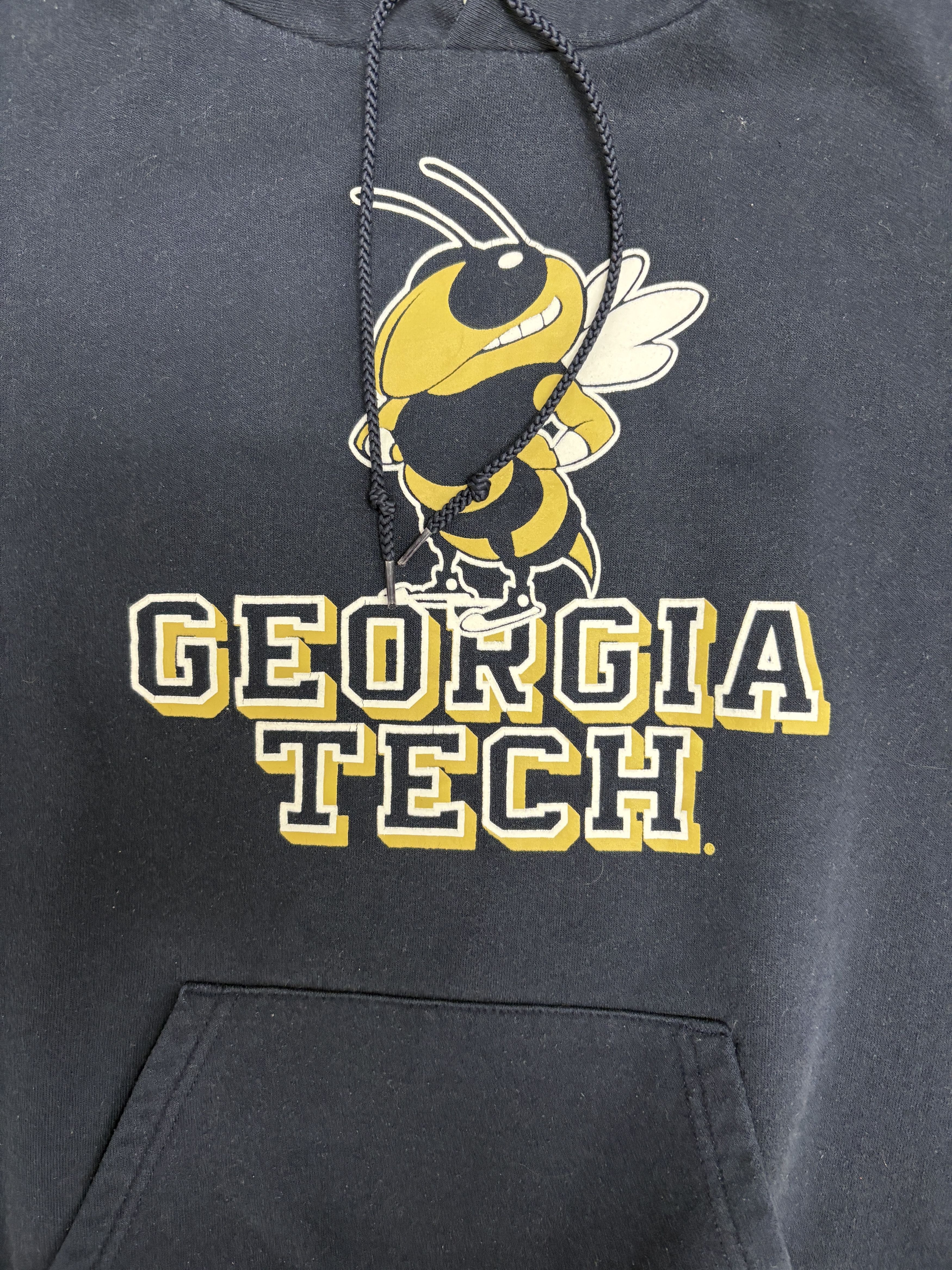 Vintage Georgia Tech Yellow Jackets Vintage Blue Hoodie Sweater Size US S / EU 44-46 / 1 - 2 Thumbnail