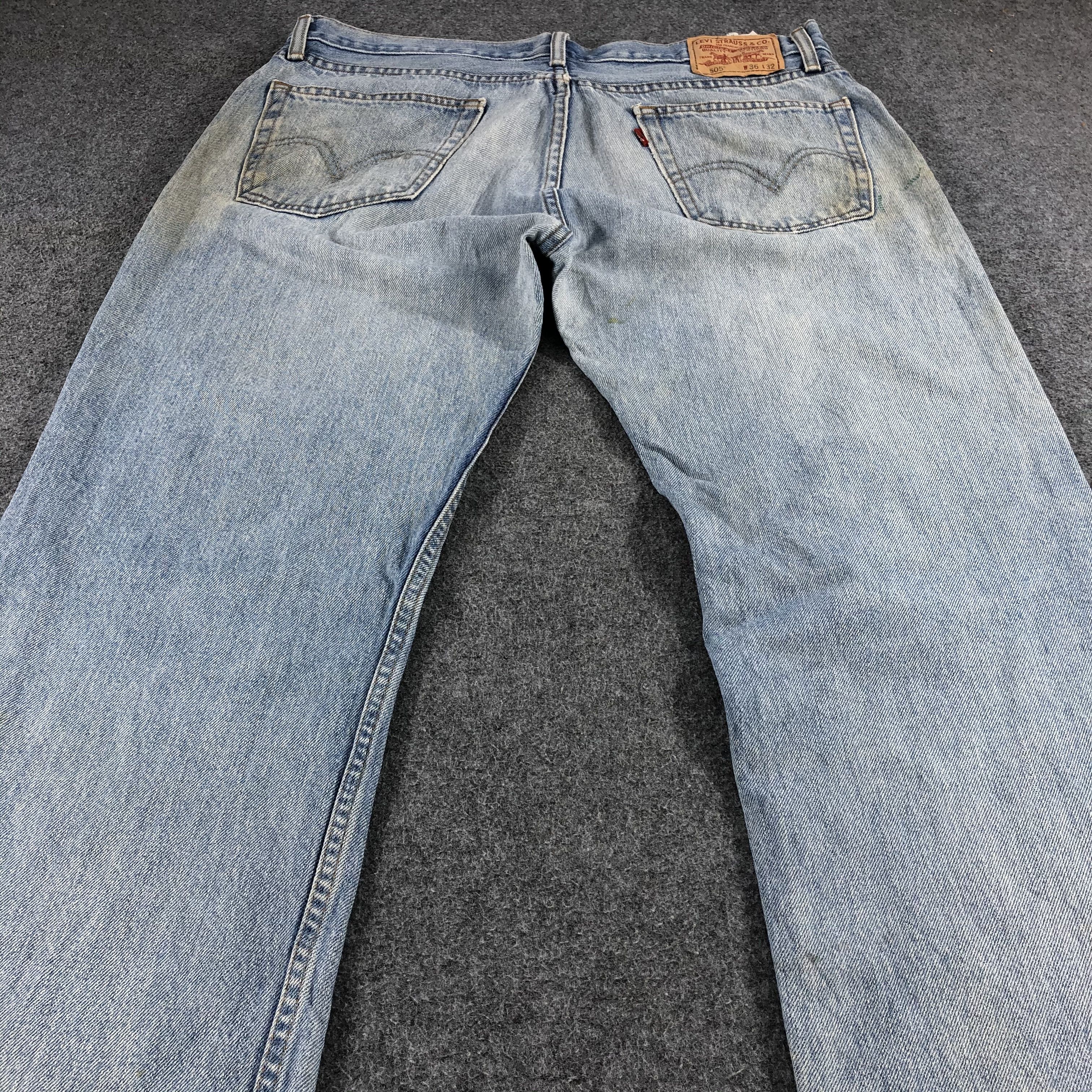Levi's Vintage Levis 505 Light Wash Jeans-J1280 Size US 37 - 4 Thumbnail