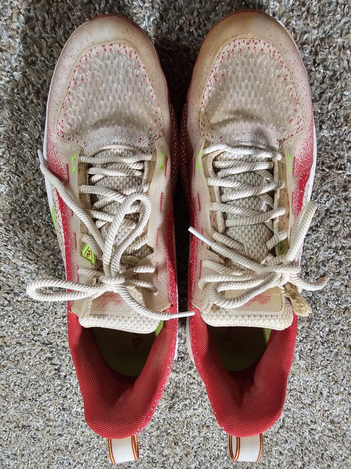 Under Armour Baseball Metal Under Armour Bryce Harper6 White Red 10.5 Size US 10.5 / EU 43-44 - 3 Thumbnail