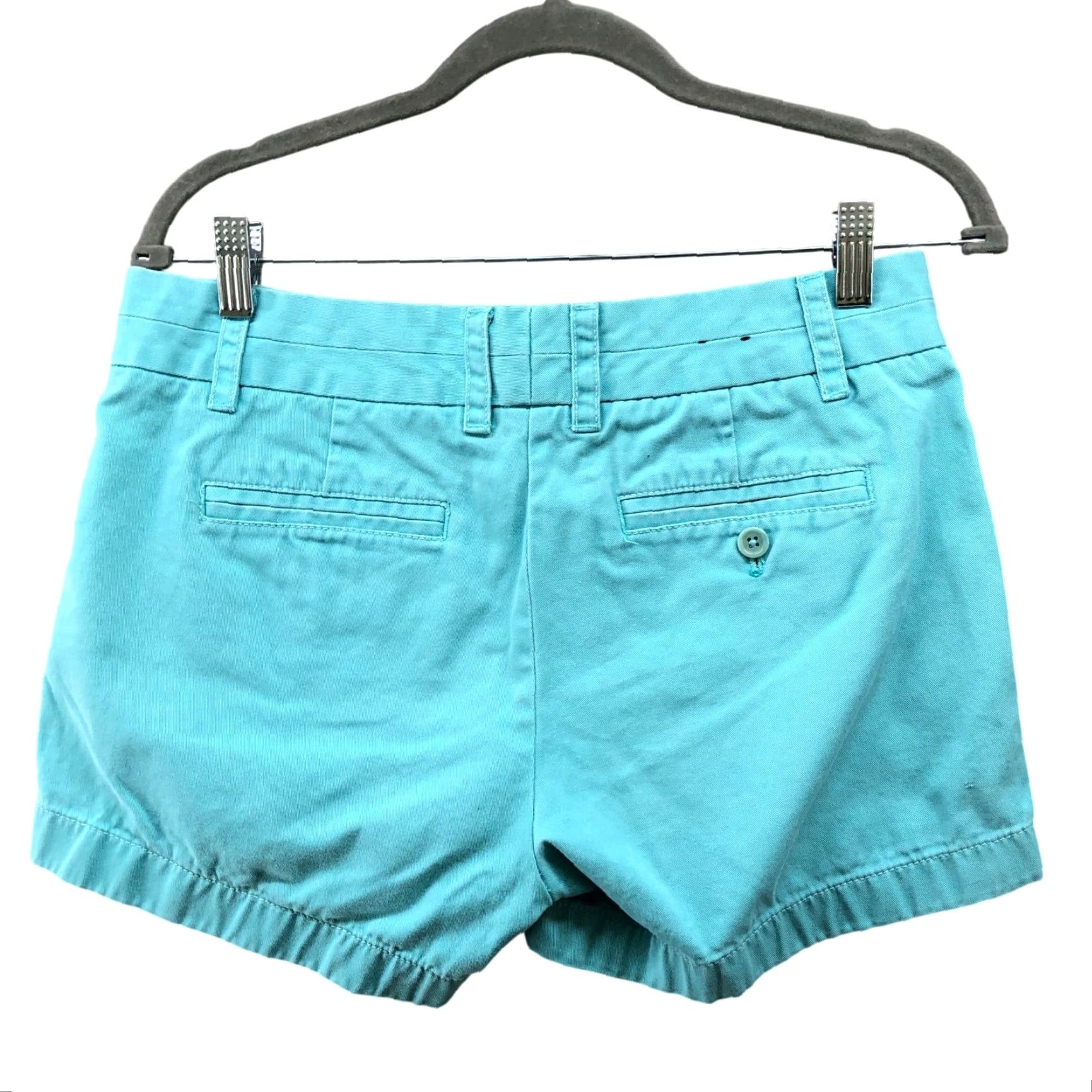 J.Crew J. Crew Chino Short Womens Size 4 City Fit Blue 4'' Low Rise Cotton Flat Front Twill Vintage No Size 27" / US 4 / IT 40 - 2 Thumbnail