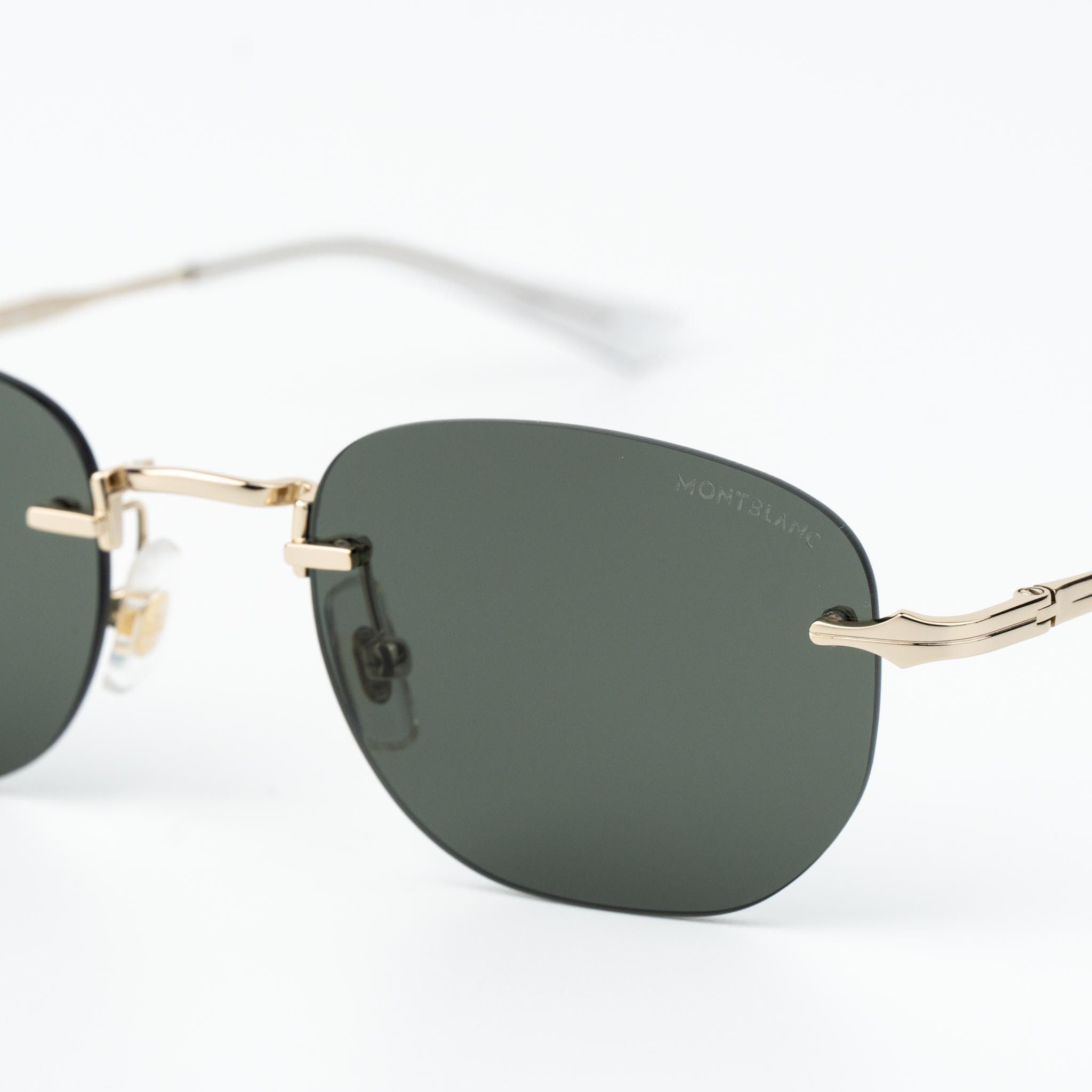 Montblanc Montblanc Men Sunglasses Square Rimless MB0303S 001 Size ONE SIZE - 5 Thumbnail