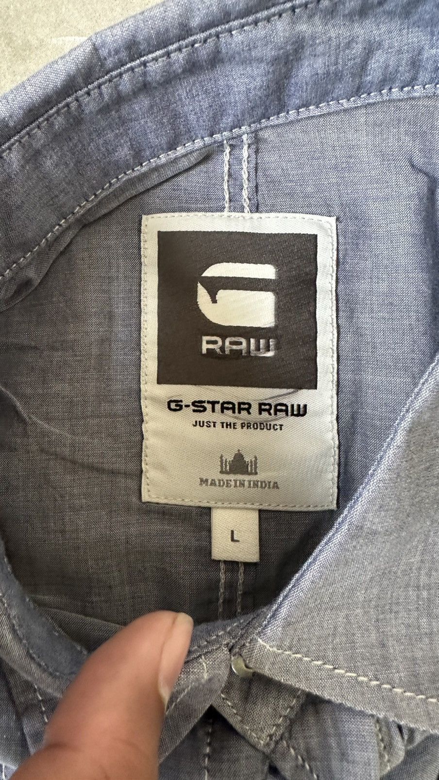 G-Star G-STAR RAW DENIM THIN SHIRT Size US L / EU 52-54 / 3 - 8 Thumbnail