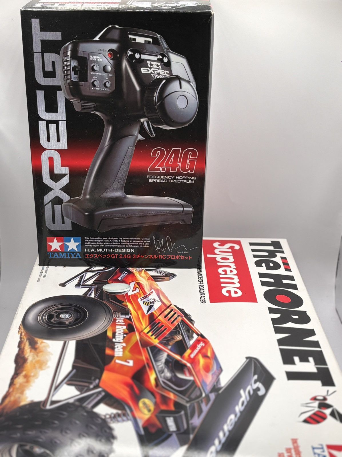 Other Supreme FW18 Tamiya Hornet Car + EXPEC Remote Missing Parts Size ONE SIZE - 1 Thumbnail