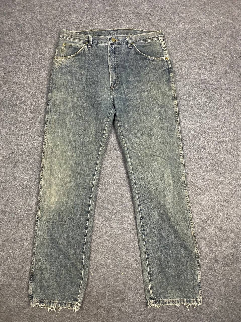 Wrangler vintage wrangler regular fit distressed denim Size US 36 / EU 52 - 8 Thumbnail