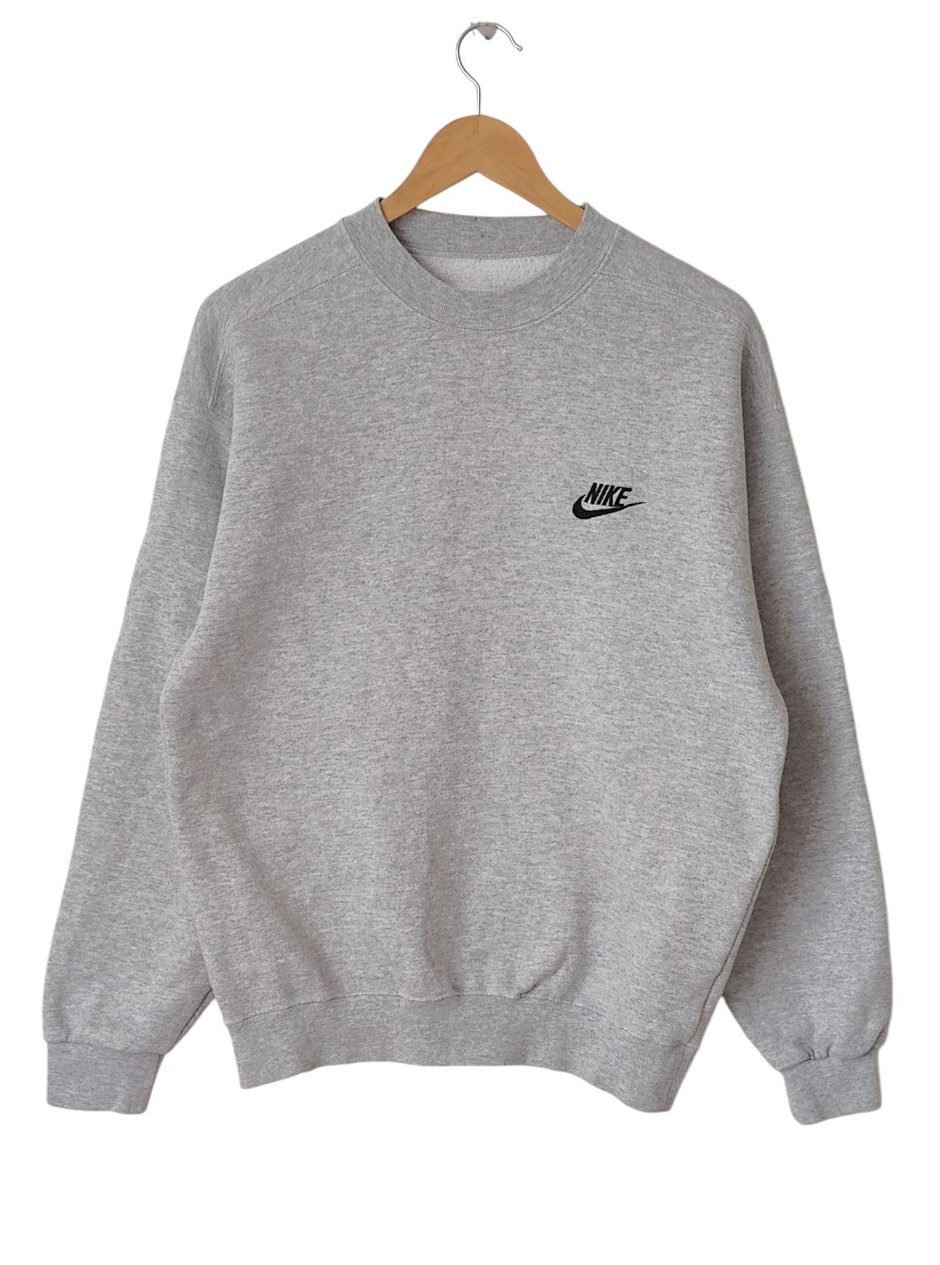 Nike Nike Vintage 90s Classic Logo VTG Grey Sweatshirt Size US S / EU 44-46 / 1 - 1 Thumbnail
