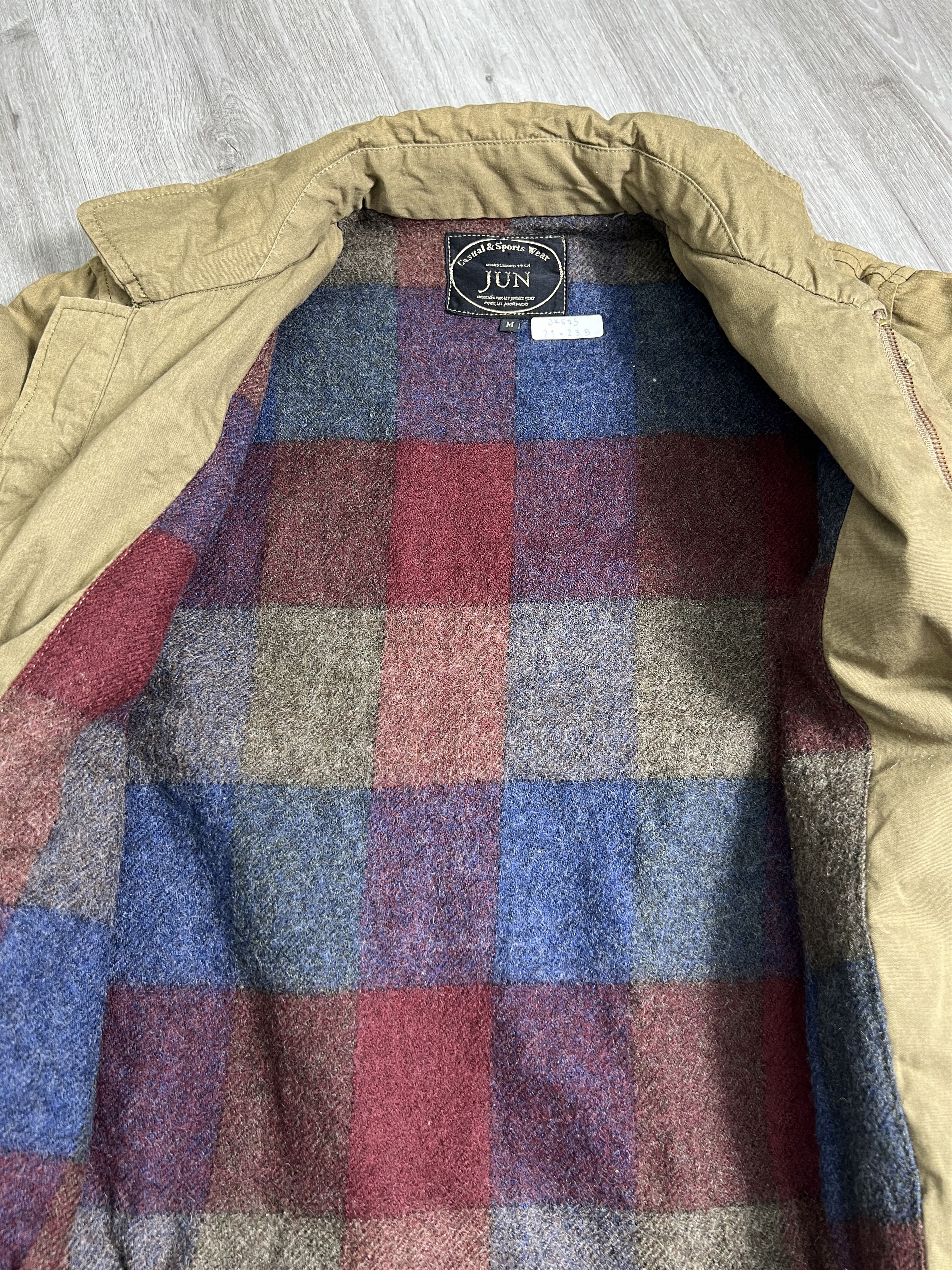 Japanese Brand JUN Lined Wool Bomber Jacket (M) JK675 Size US M / EU 48-50 / 2 - 5 Thumbnail