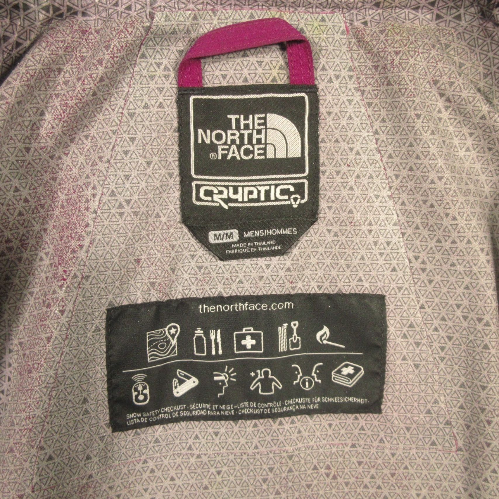 The North Face The North Face Cryptic Recco Jacket Mens M Purple Waterproof Ski Snowboard Shell Size US M / EU 48-50 / 2 - 3 Thumbnail